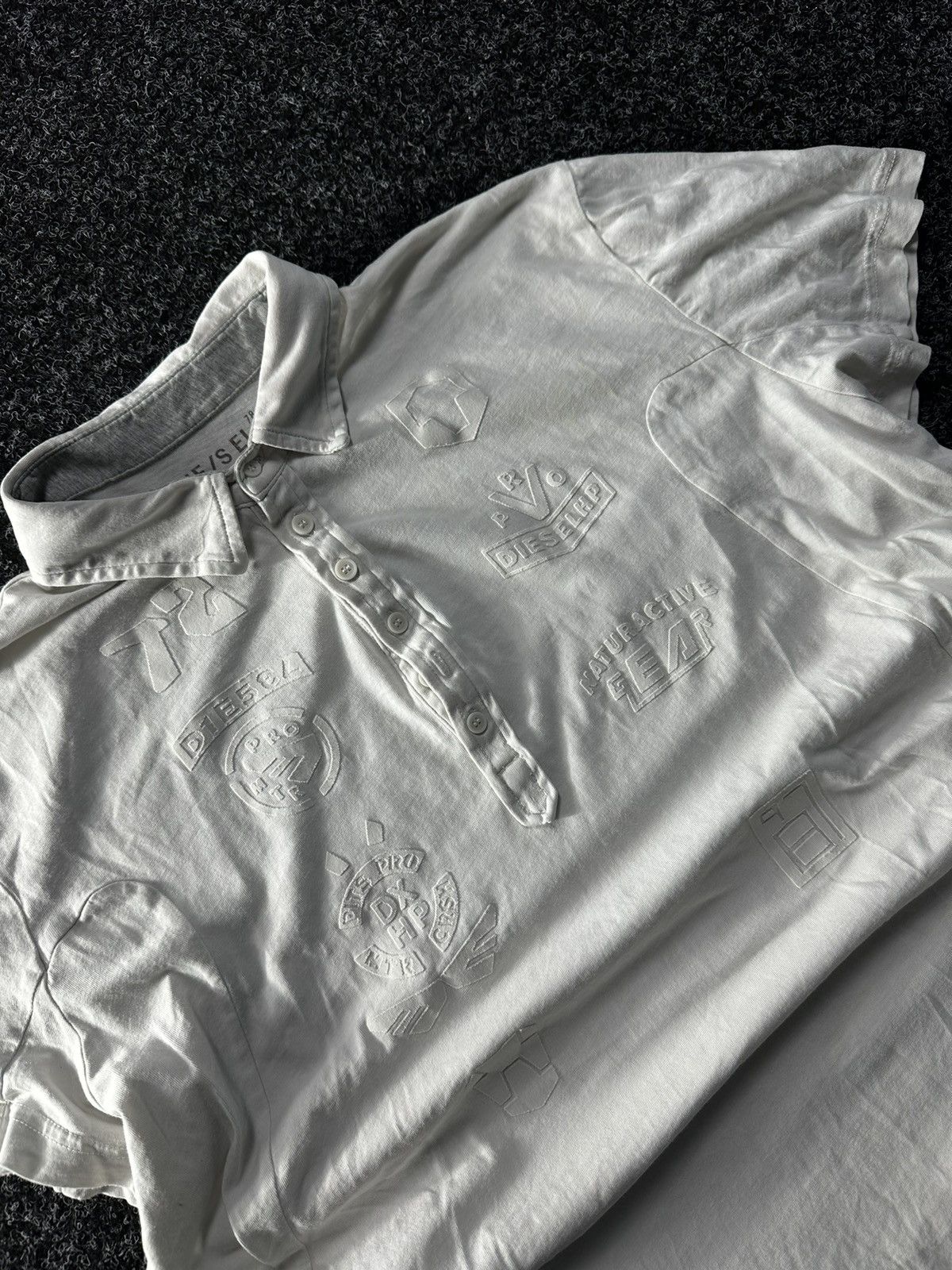 Diesel × Vintage 🚨VNTG Diesel Avant-garde POLO Shirt 90s very rare Streetwear Size US M / EU 48-50 / 2 - 4 Thumbnail