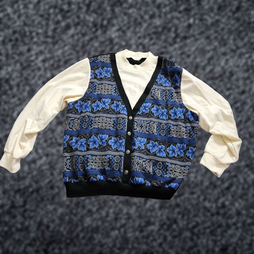 Vintage VINTAGE Alfred Dunner Womens Sweater Vest Hoodie? Size L / US 10 / IT 46 - 1 Thumbnail