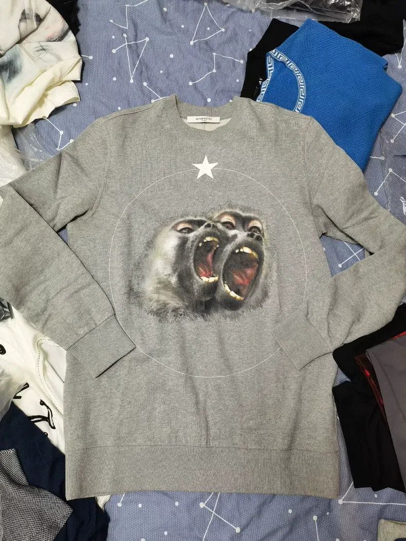 Givenchy Givenchy Classic Double Monkey Fleece Hoodie Size US XS / EU 42 / 0 - 1 Thumbnail