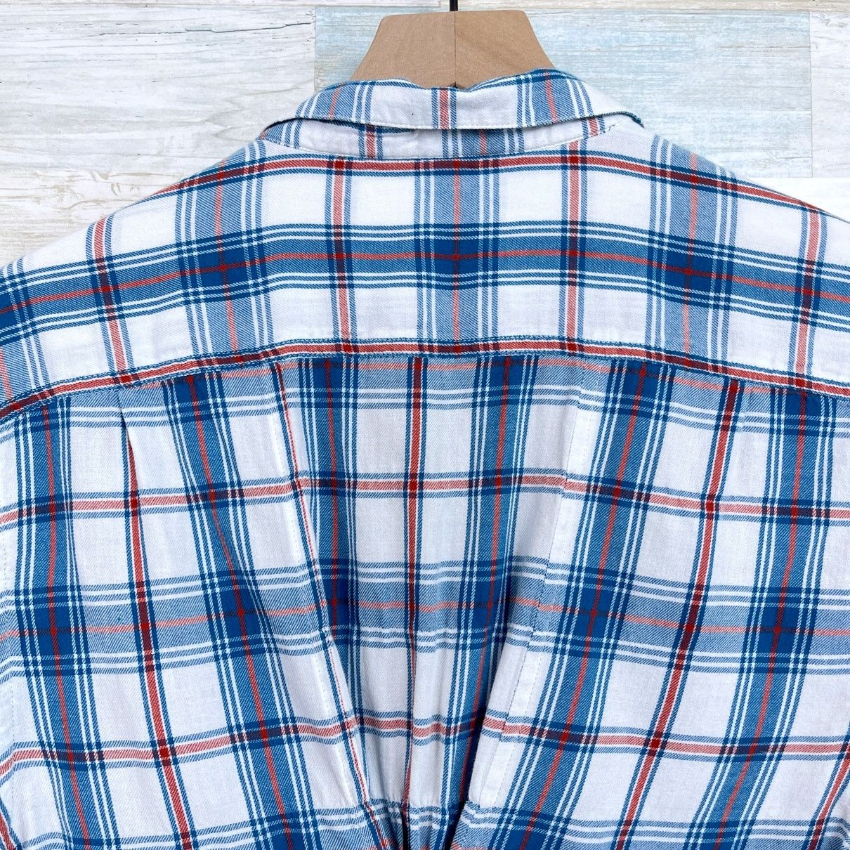 Other Horny Toad & Co Flannel Button Tunic Shirt Blue Womens S Size S / US 4 / IT 40 - 4 Thumbnail