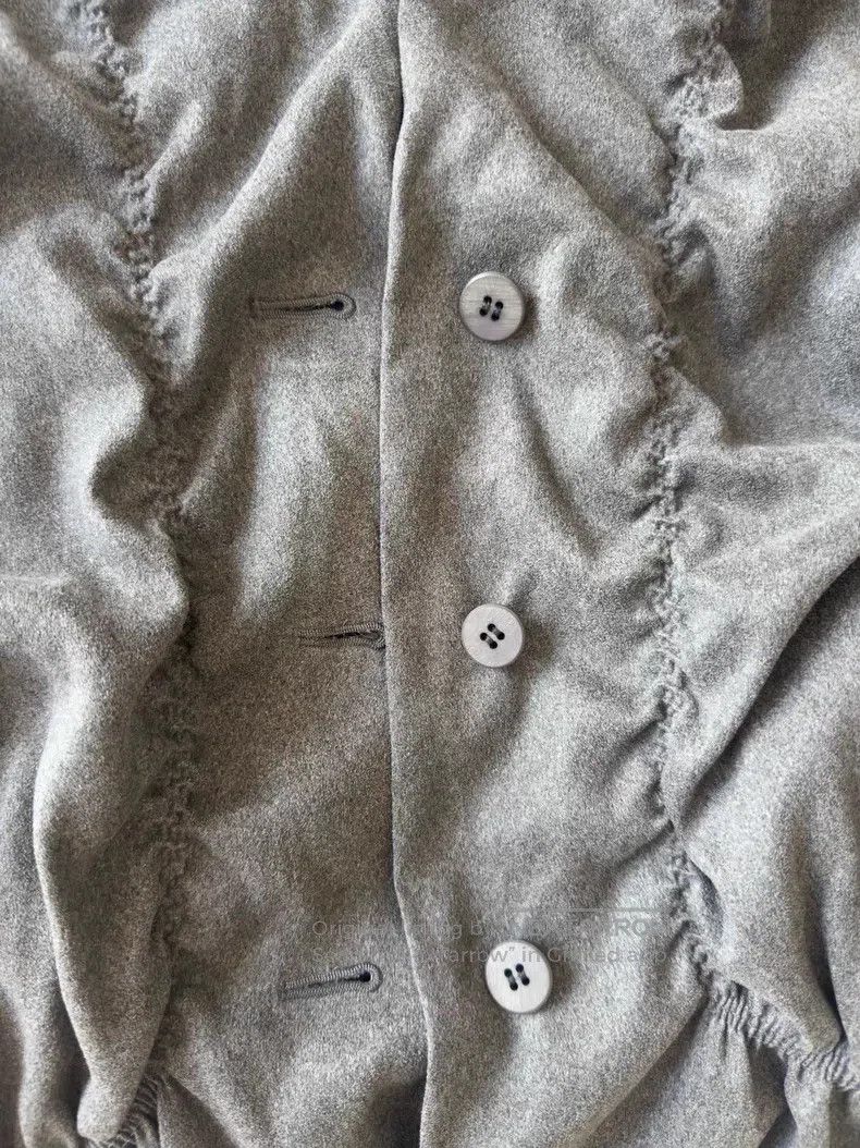 Issey Miyake Issey Miyake Gray Bud Collar Coat Size M / US 6-8 / IT 42-44 - 3 Thumbnail