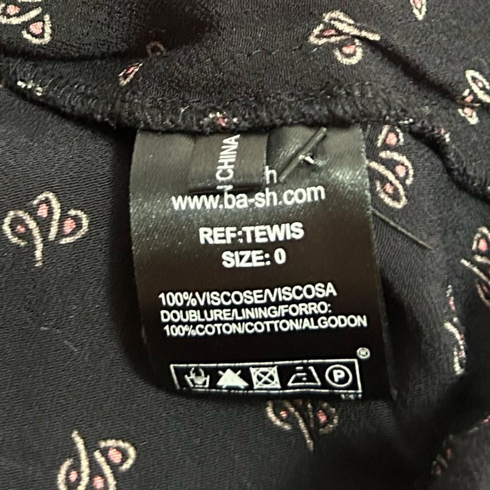 Wilkes Bashford ba&sh l Black Tewis Blouse Size 0 Size XS / US 0-2 / IT 36-38 - 8 Thumbnail