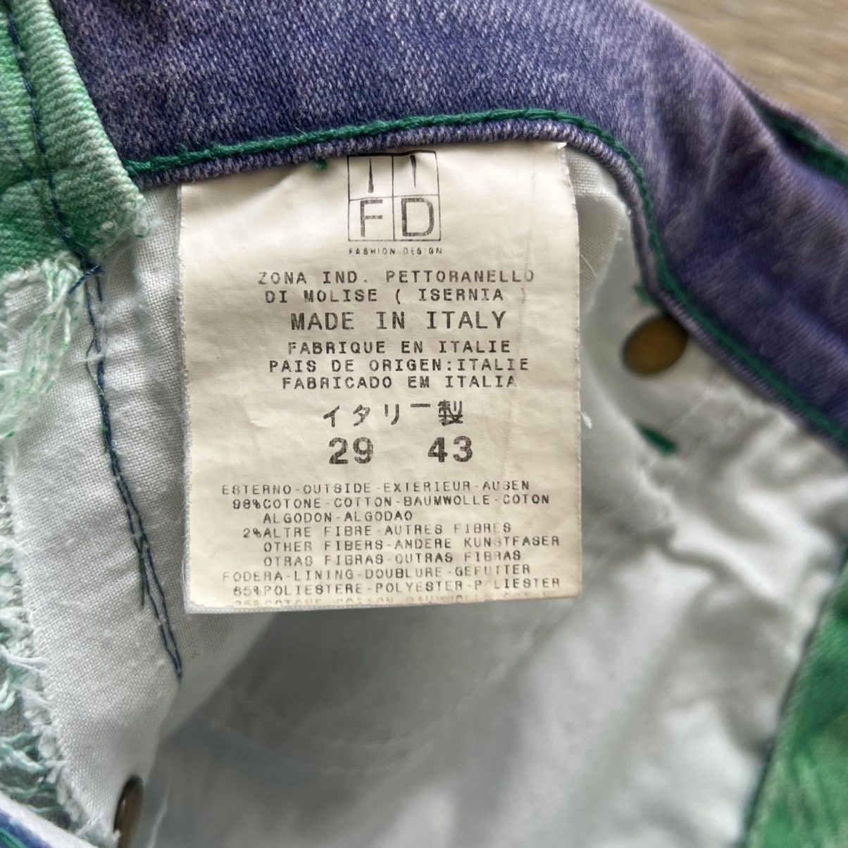 Just Cavalli Just Cavalli Purple/Green Pattern Pants Y2K Size US 29 - 9 Thumbnail