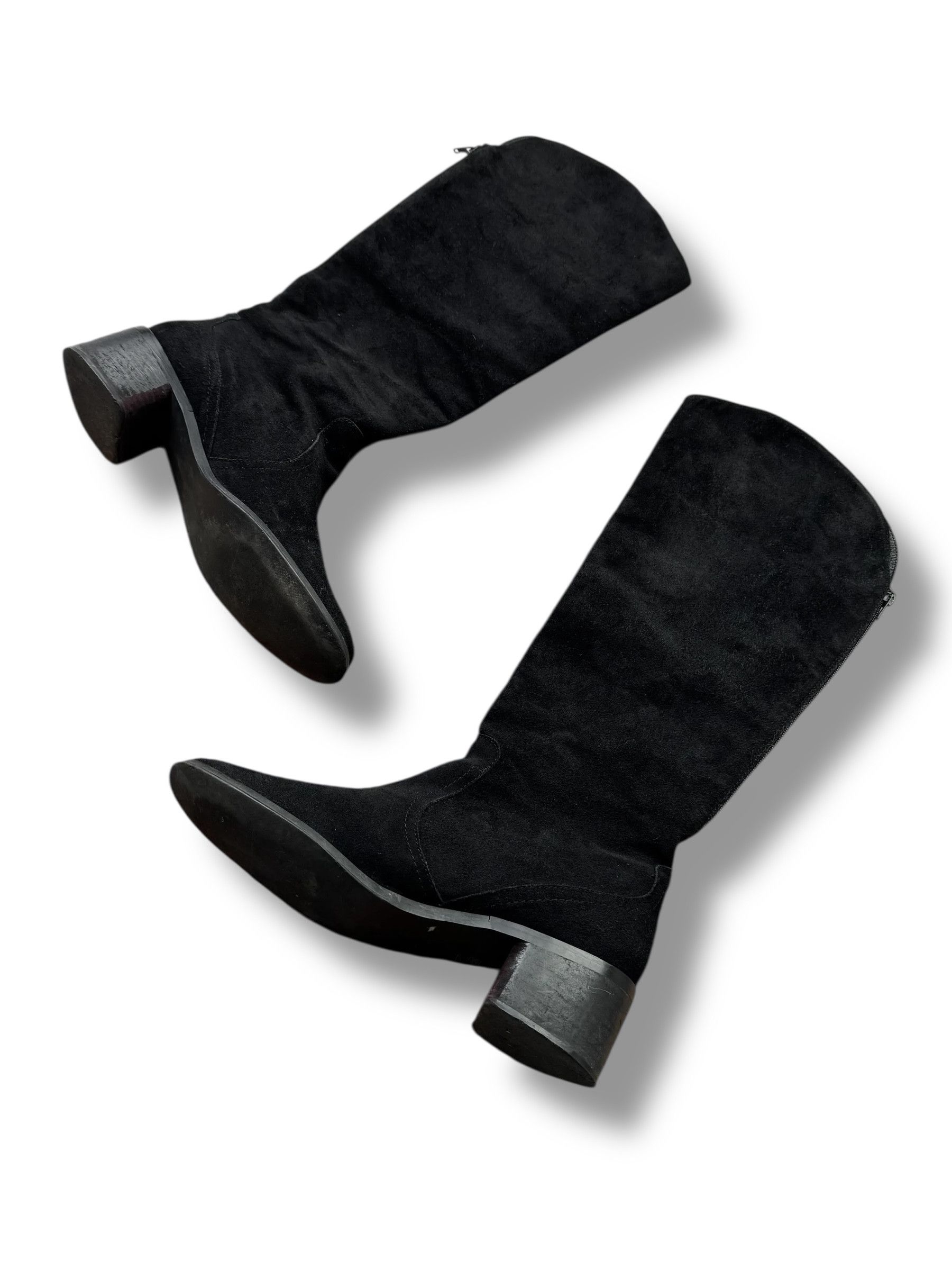 Other Y2K Suede Boots(V217) Size US 9.5 / EU 42-43 - 3 Thumbnail