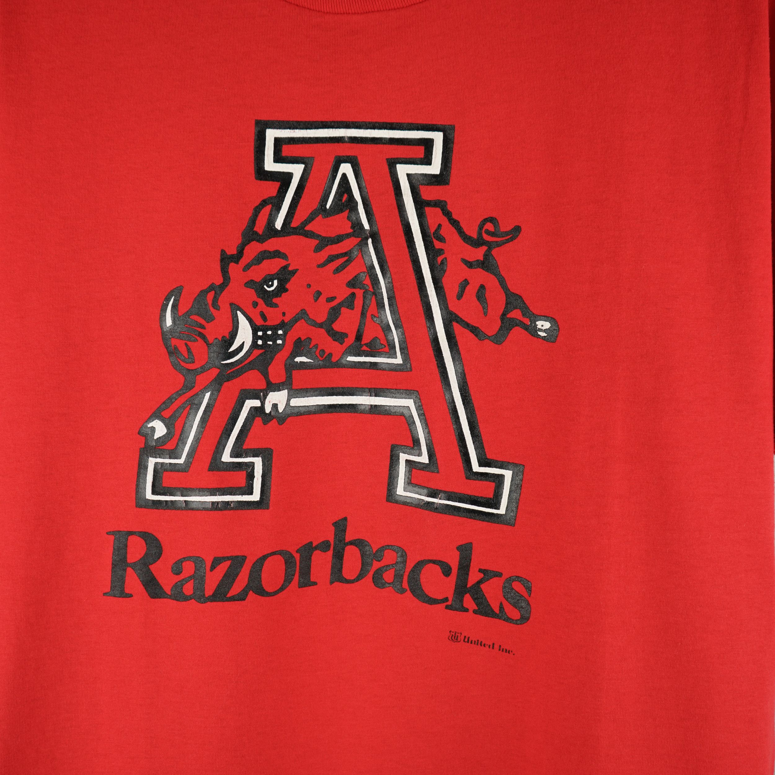 NFL × Vintage Vintage 1980s Arkansas Razorbacks T-Shirt Size US M / EU 48-50 / 2 - 2 Thumbnail