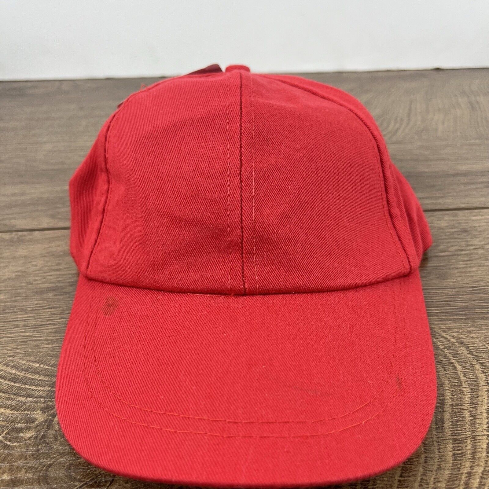 Other Plain Red Hat Baseball Hat Red Adjustable Hat Red Adult Size Size ONE SIZE - 4 Thumbnail