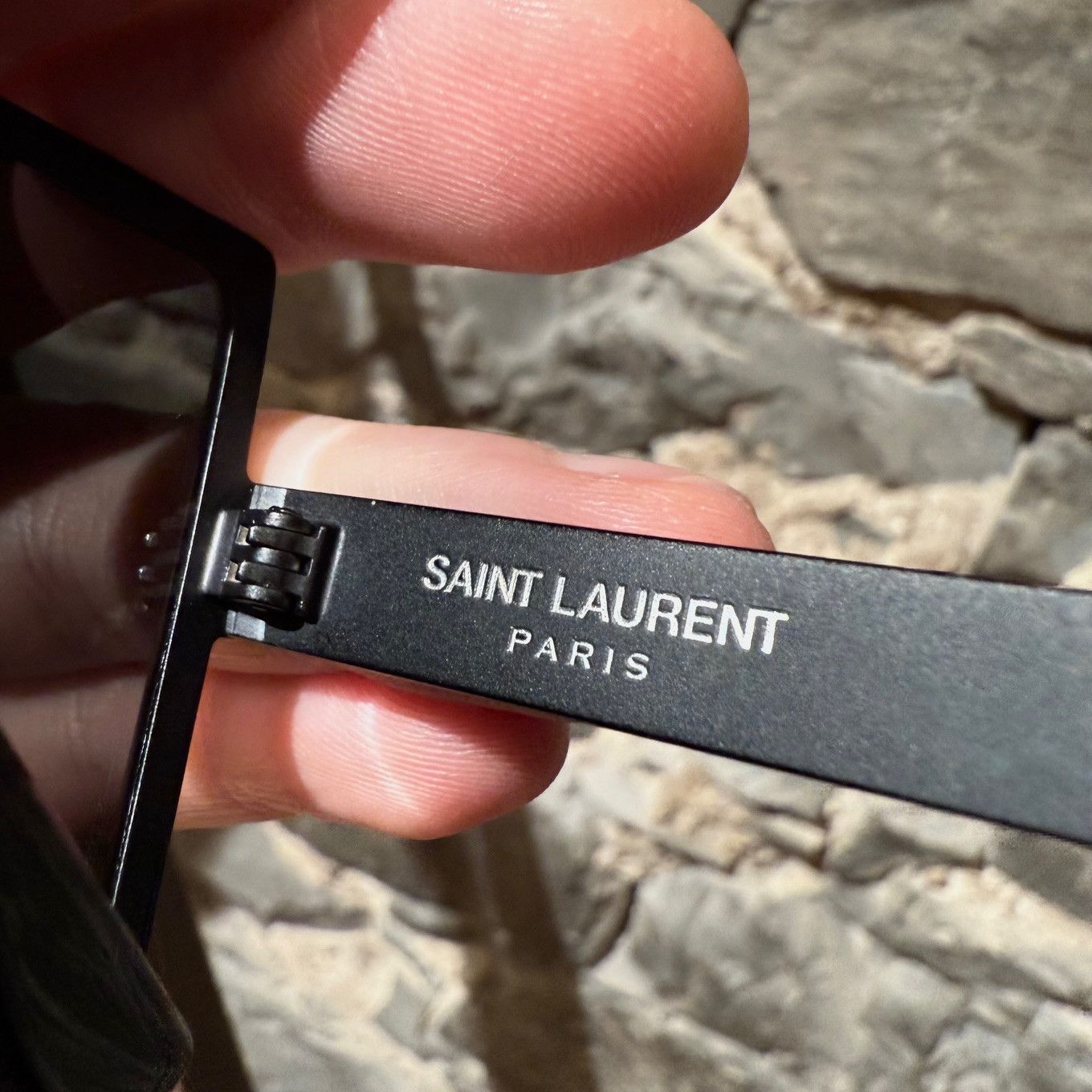 Yves Saint Laurent Saint Laurent SL 182 Betty Black Silver Square Shield SG Size ONE SIZE - 10 Thumbnail