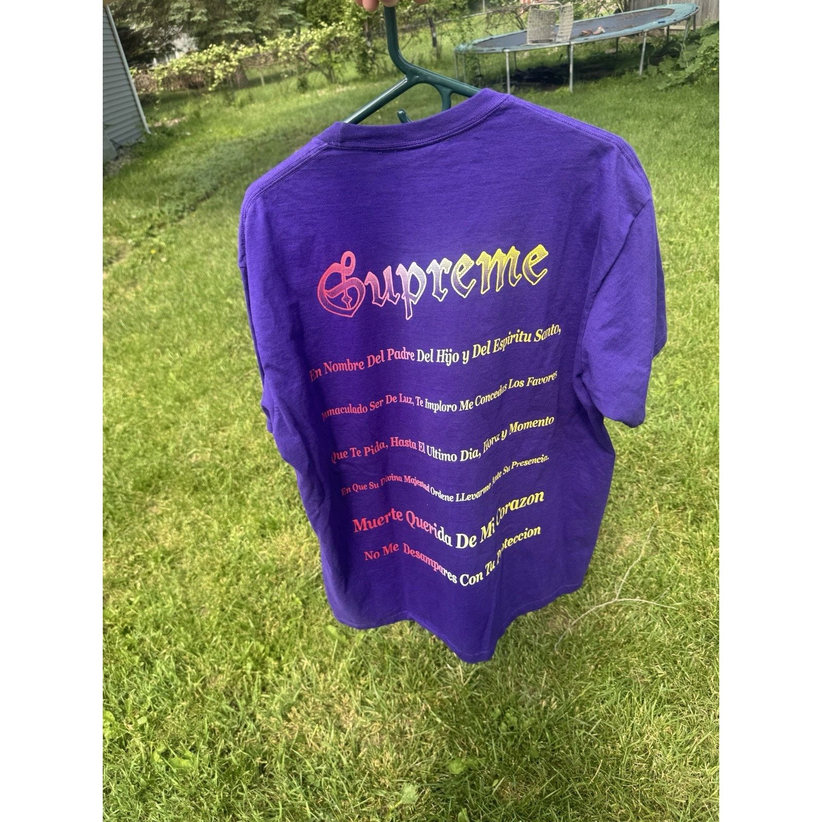 Supreme Supreme Grim Reaper Graphic Tee Purple Men's ExtraLarge SS26 Size US XL / EU 56 / 4 - 2 Thumbnail