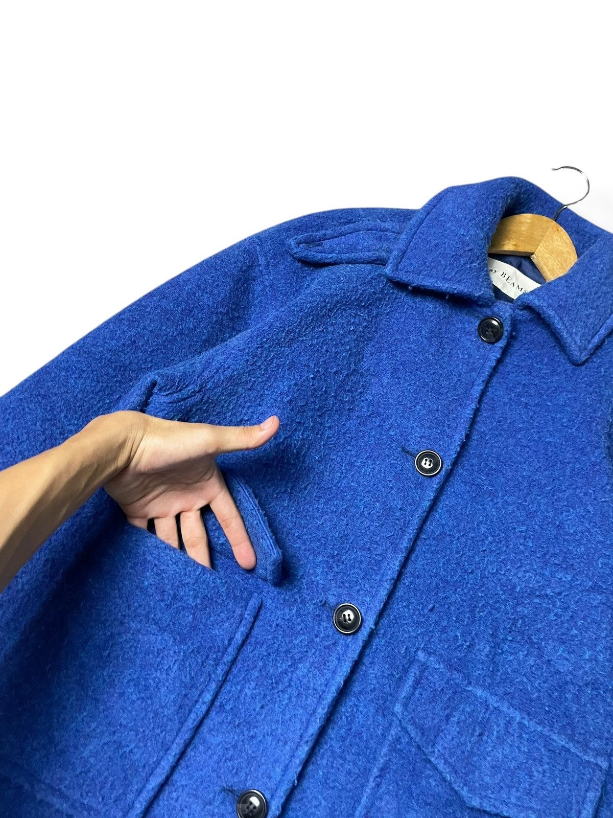 Beams Japan × Japanese Brand Ray BEAMS Brand Wool Shaggy Coat (62) Size US S / EU 44-46 / 1 - 5 Thumbnail