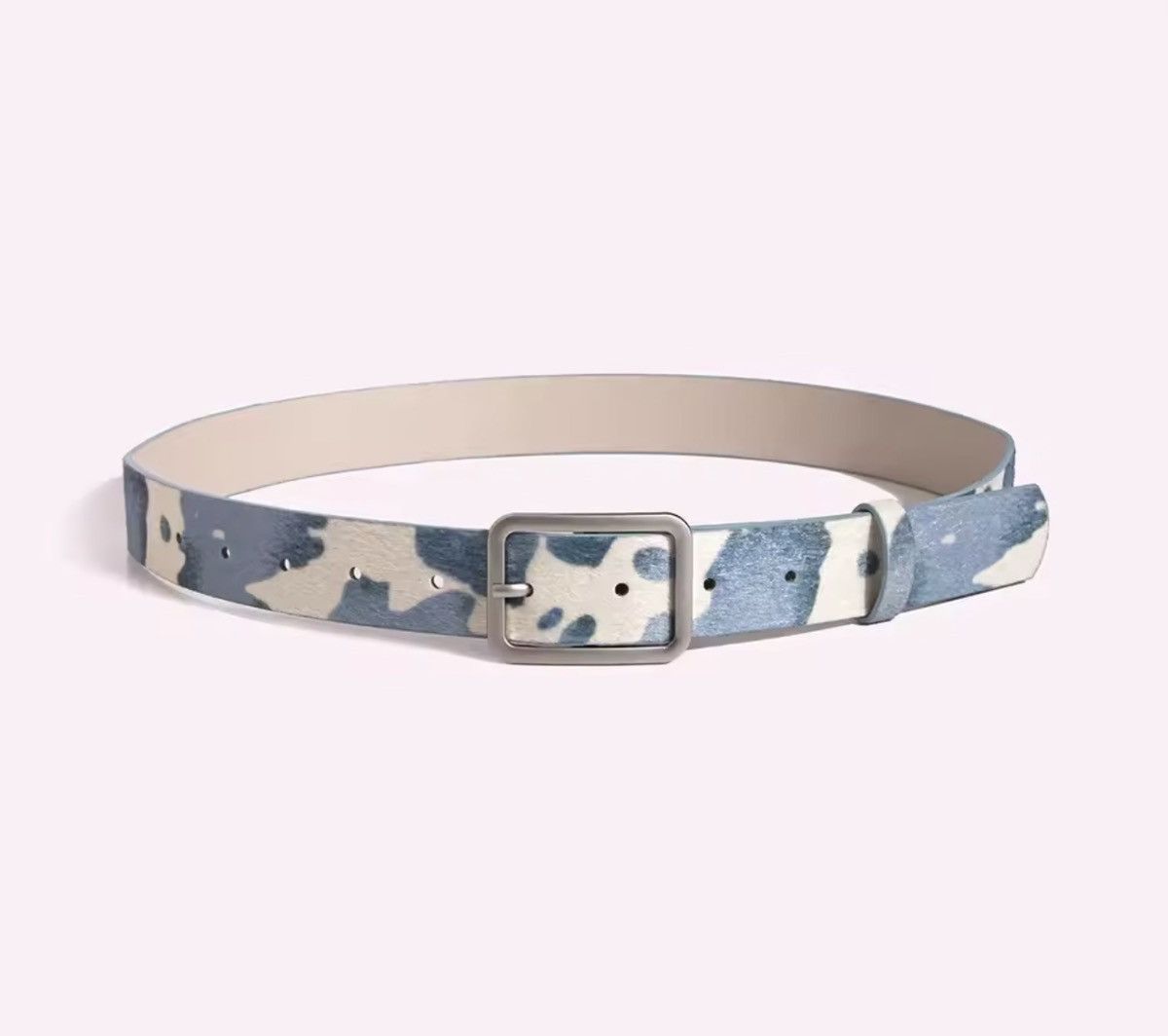 Japanese Brand 2000s style leopard cow cheetah print belt Size 32 - 4 Thumbnail