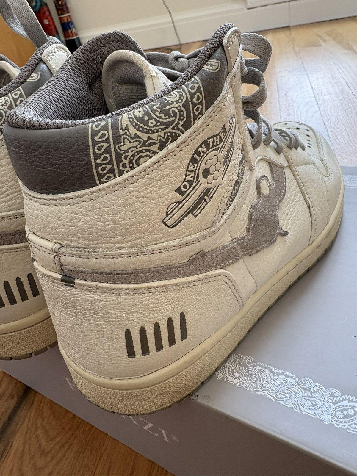 Fugazi Fugazi One In The Chamber Gunmetal Grey White High Top Sz 10 Size US 10 / EU 43 - 10 Thumbnail