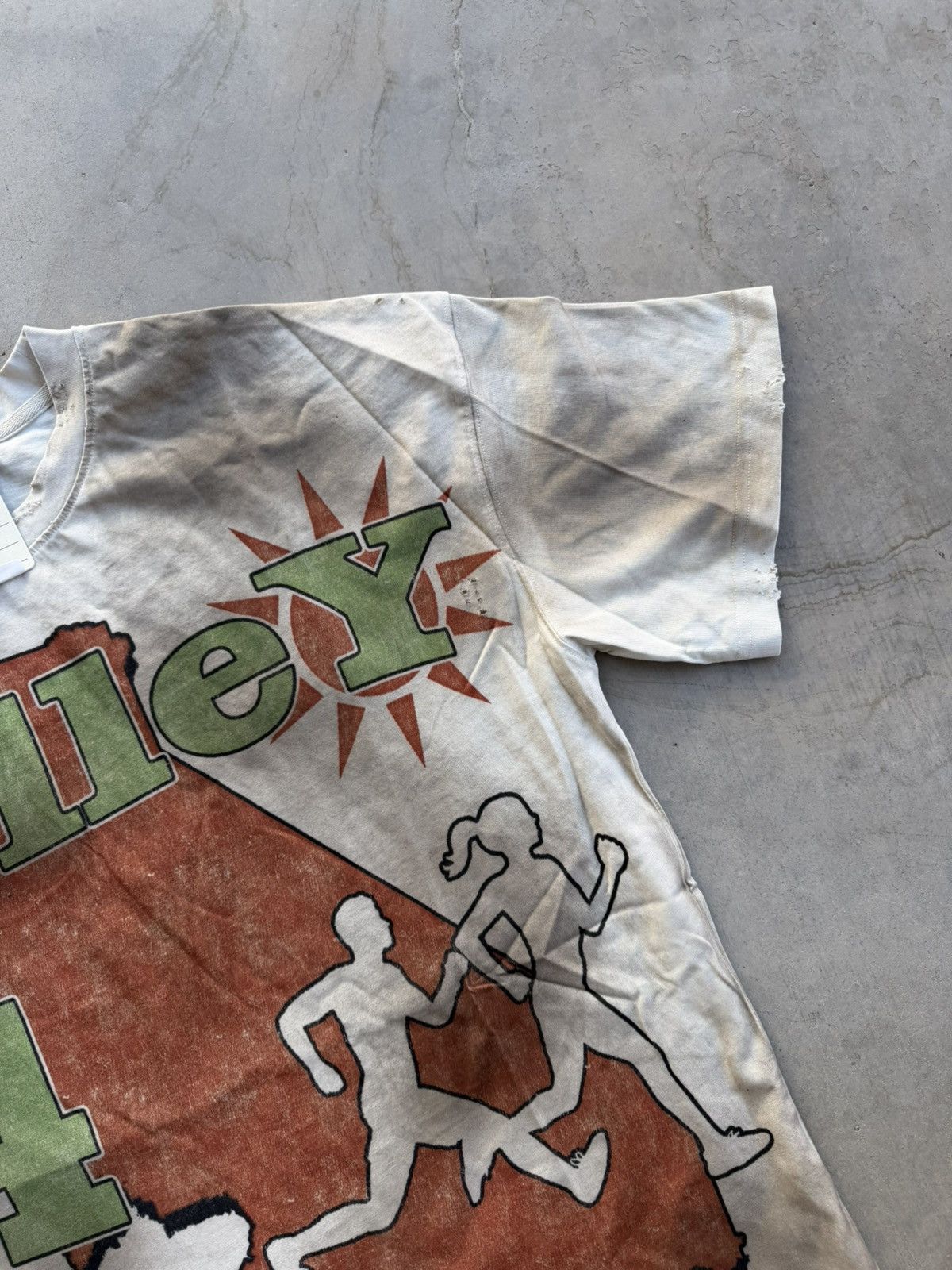 Vale Vale Forever Running Club Cream Dyed Tee – Brand New Medium Size US M / EU 48-50 / 2 - 4 Thumbnail