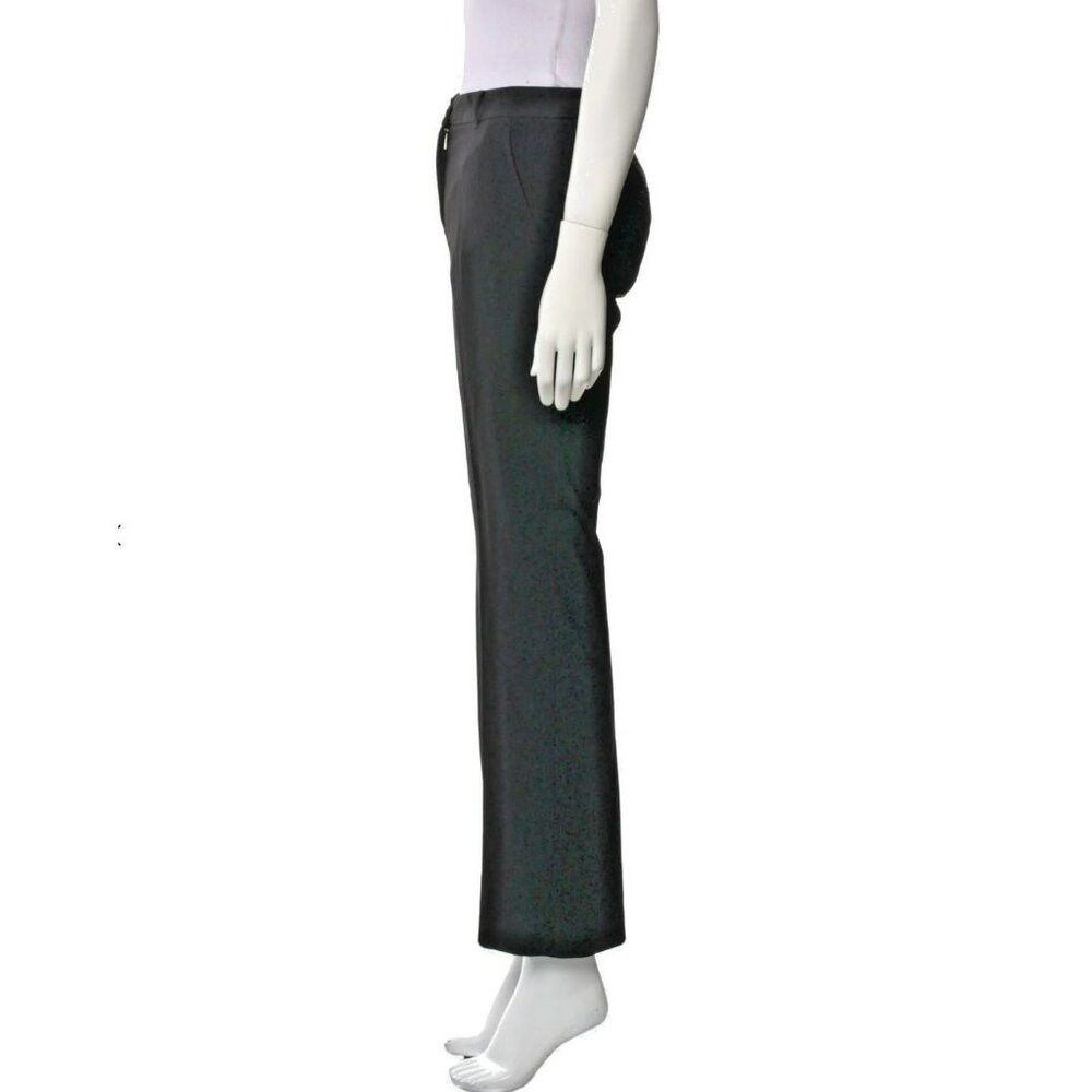 Dolce & Gabbana Dolce & Gabbana Pants M Black Straight Leg Mid-Rise Size 28" / US 6 / IT 42 - 4 Thumbnail