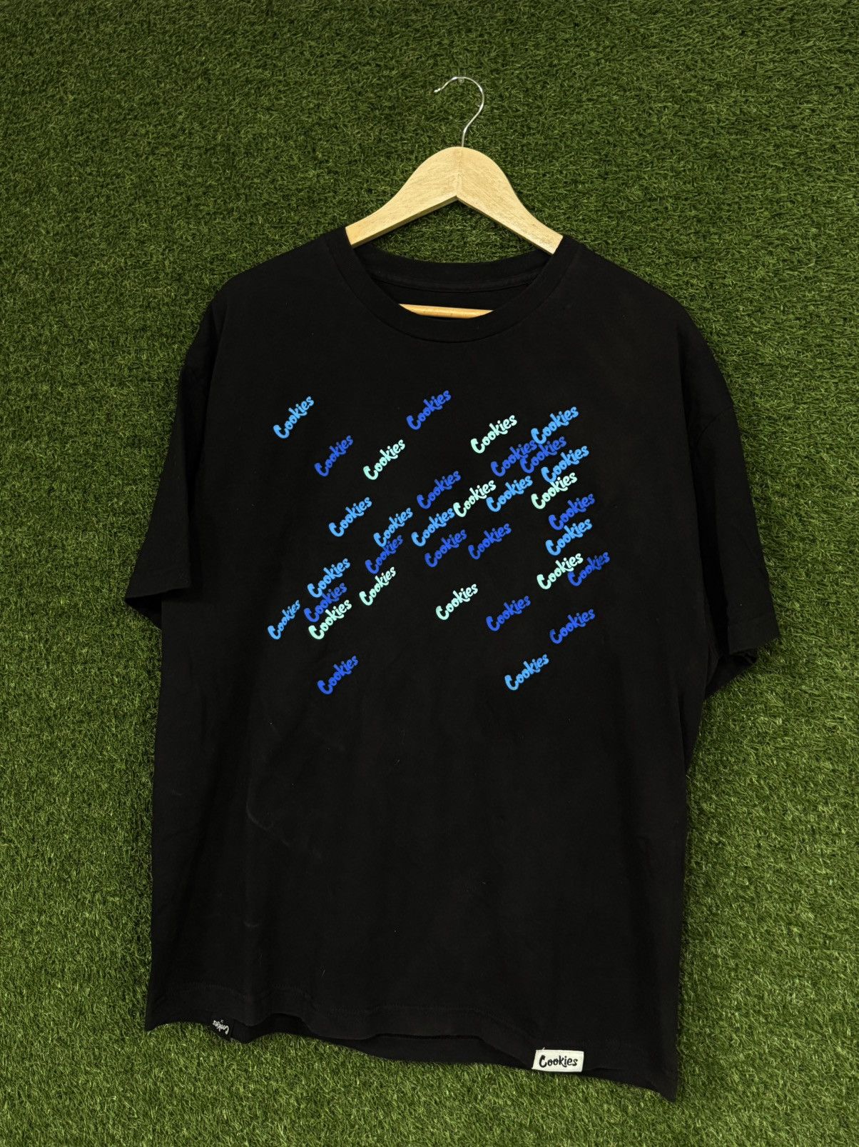 Cookies Cookies Black All Over Repeat Logo Blue California Tee Size US XL / EU 56 / 4 - 1 Thumbnail