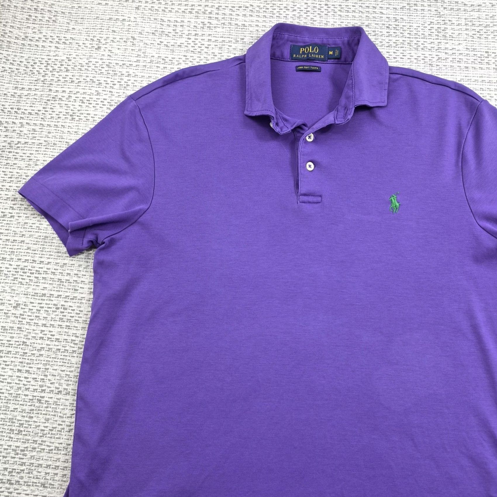 Polo Ralph Lauren Polo Ralph Lauren Polo Shirt Mens Medium Purple Polo Shirt Polo Ralph Lauren Pima Soft Touch Jersey Knit Regular Short Sleeve Size US M / EU 48-50 / 2 - 3 Thumbnail