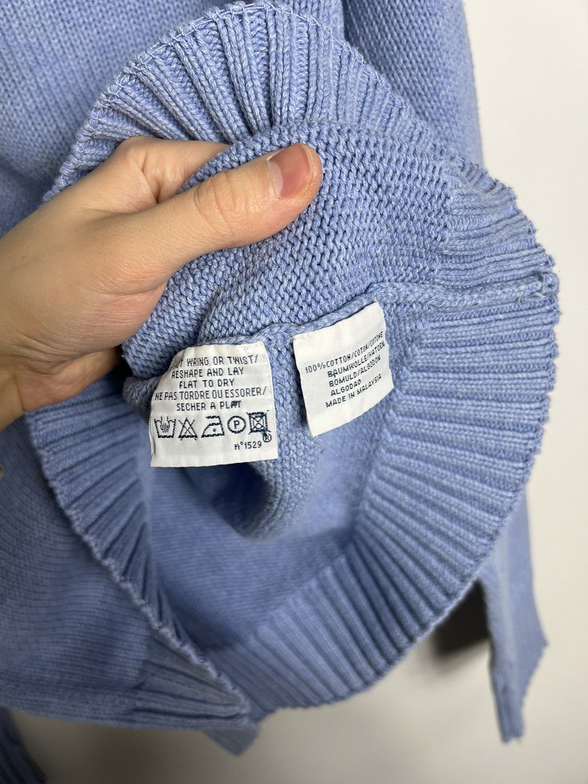Polo Ralph Lauren × Ralph Lauren × Vintage Sweater Polo Ralph Lauren baby blue vintage 90’s Size M / US 6-8 / IT 42-44 - 3 Thumbnail