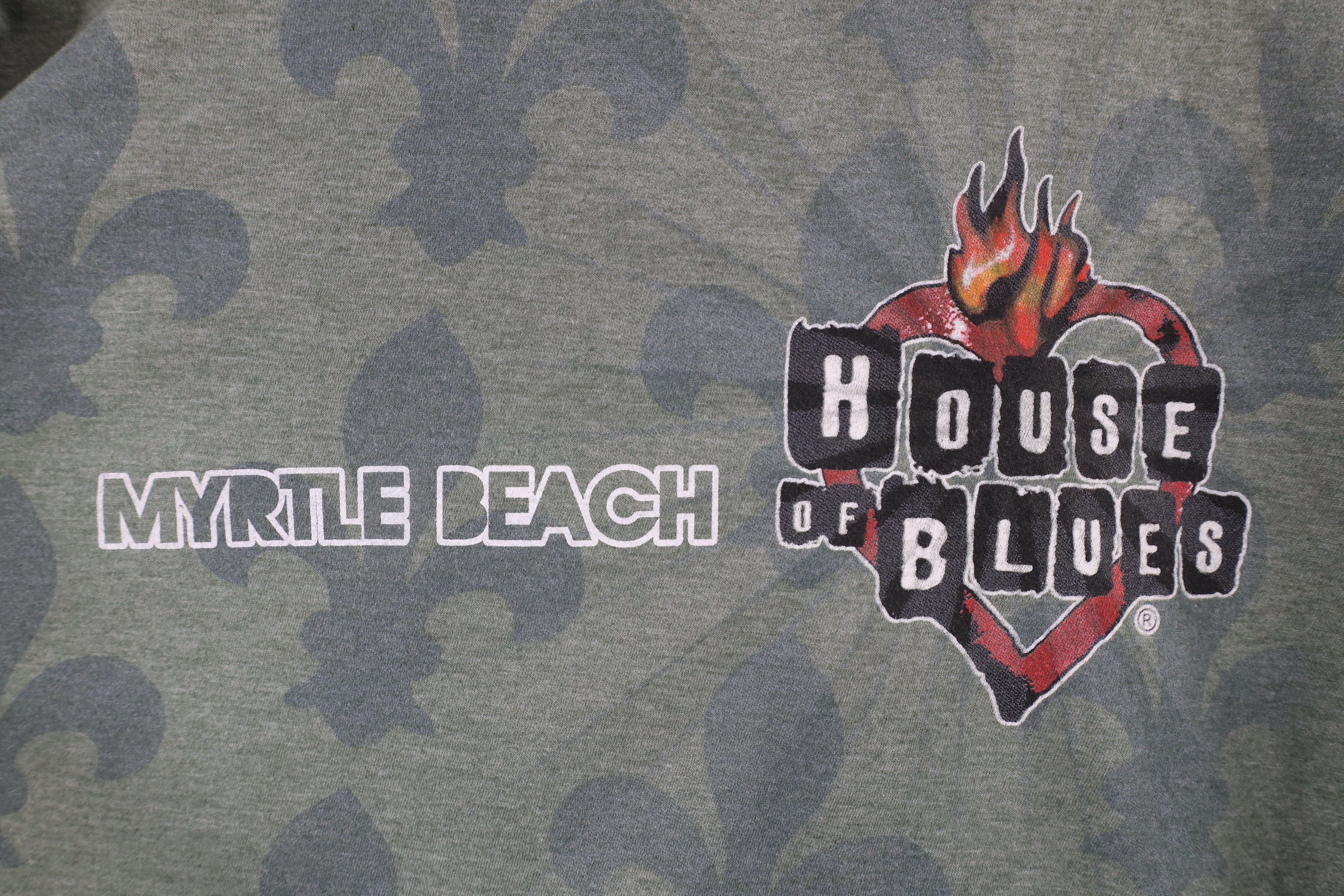 Vintage Vintage House of Blues Guitar All Over Print T-Shirt Green Size US L / EU 52-54 / 3 - 8 Thumbnail