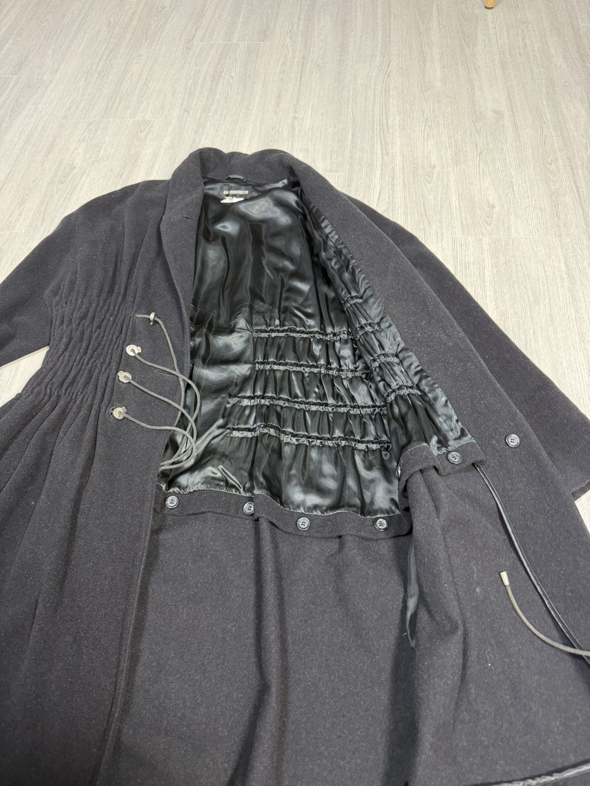 Ann Demeulemeester Ann Demeulemeester Corset Wool Coat / Archive Piece Size S / US 4 / IT 40 - 3 Thumbnail