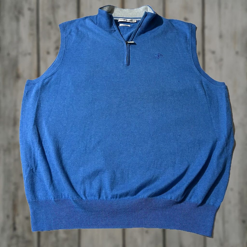 Peter Millar VINTAGE Men’s Peter Millar 3 Creeks Golf Club Cotton Cashmere Sweater Vest Blue L Mens Or Boys Size US L / EU 52-54 / 3 - 1 Thumbnail