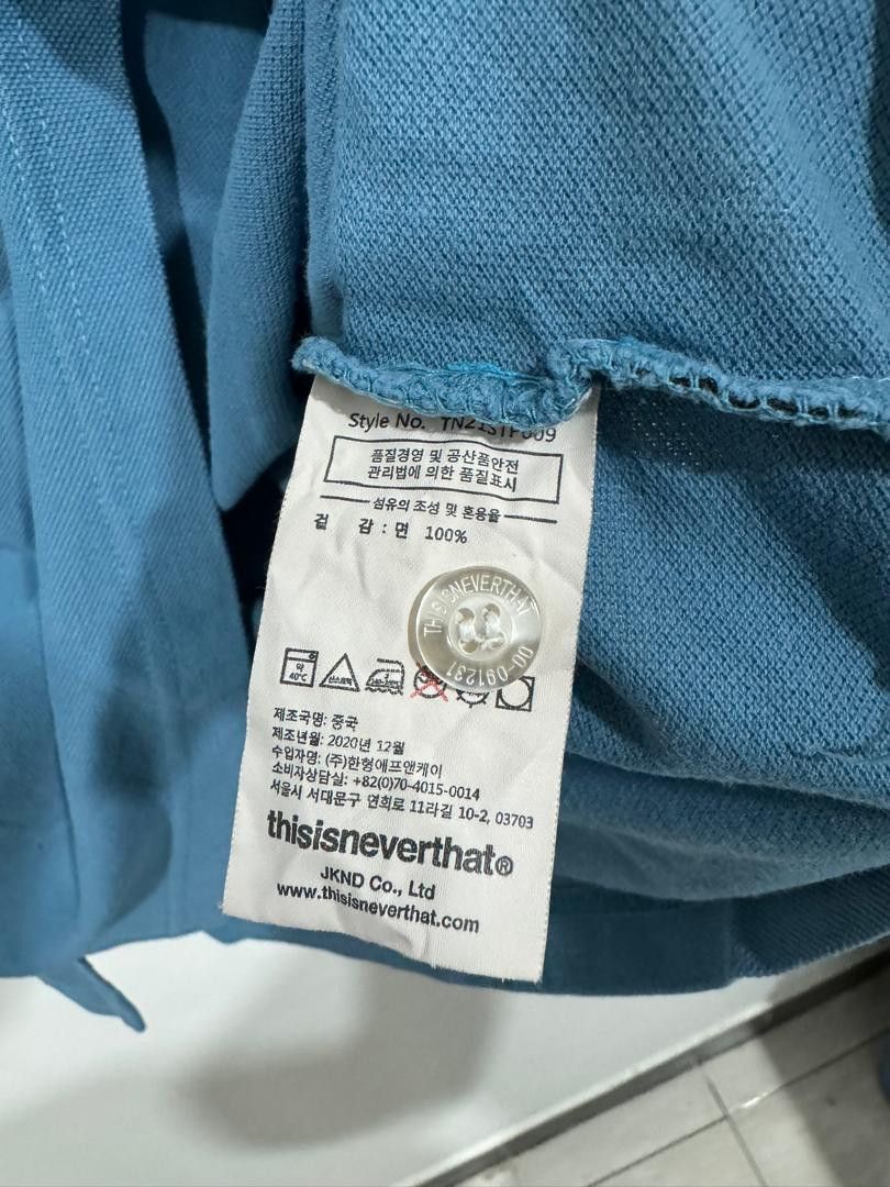 thisisneverthat Thisisneverthat Blue Polo Tee Size US S / EU 44-46 / 1 - 5 Thumbnail