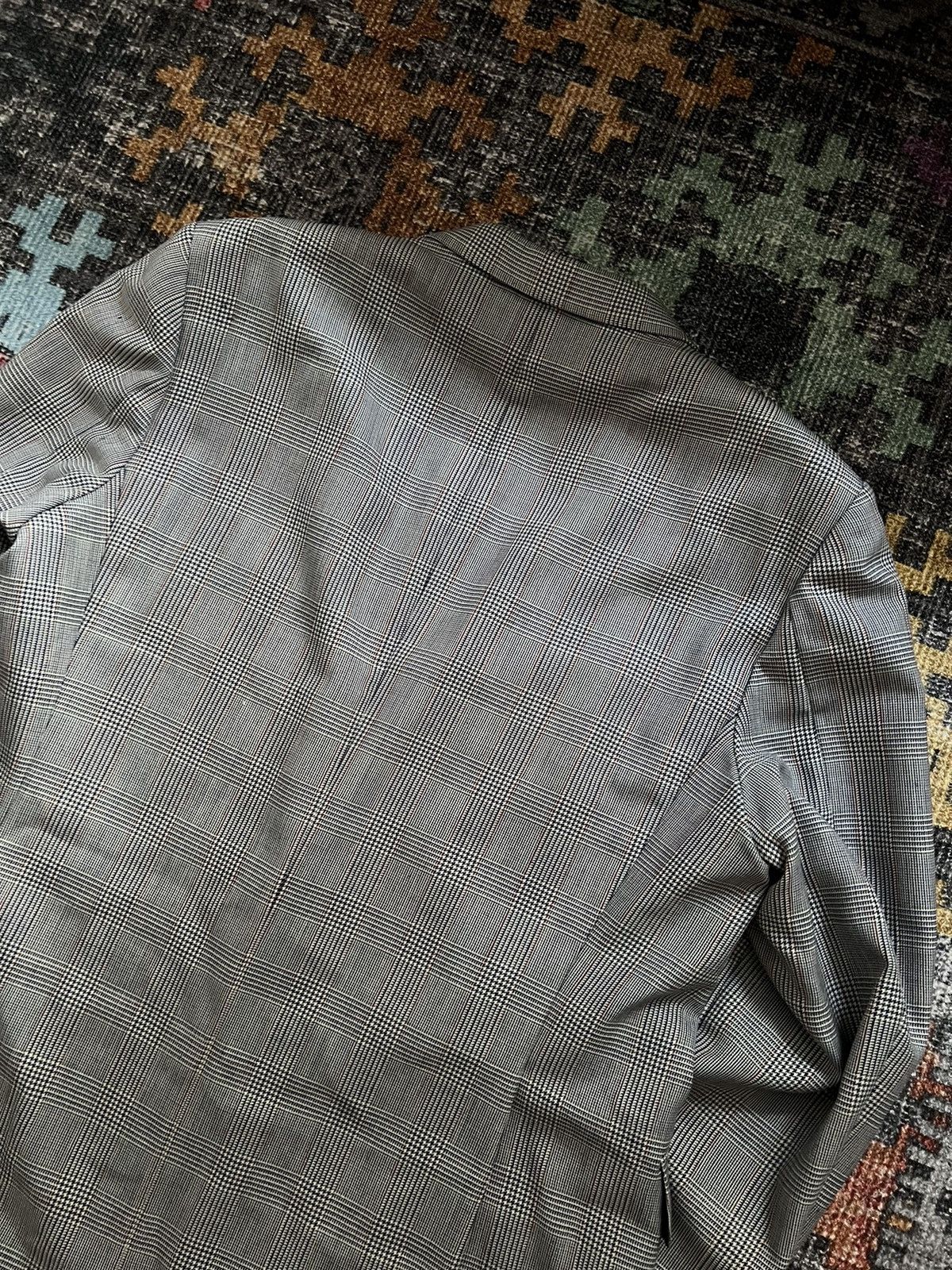 Burberry × Vintage ‼️VINTAGE BURBERRY 100%WOOL/VISCOSE ARCHIVAL BLAZER‼️ Size 46R - 19 Thumbnail