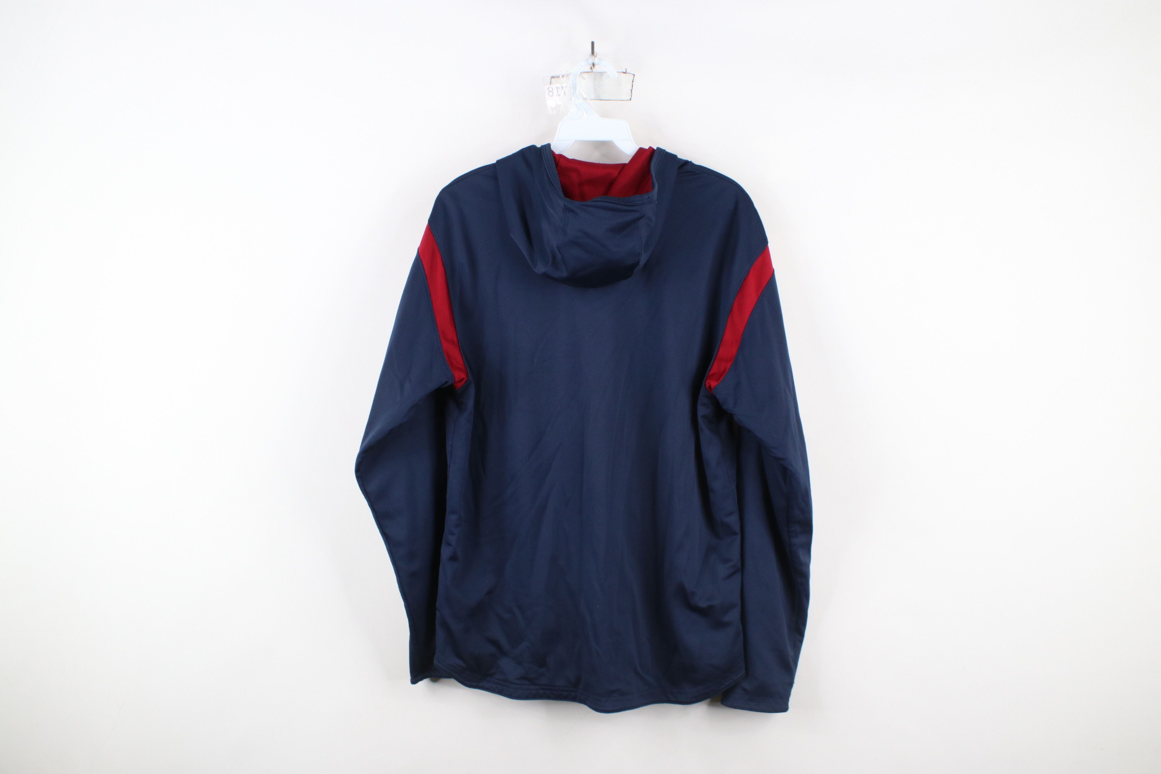 Nike × Vintage Vintage Nike Mini Swoosh Reversible Knit Hoodie Red Blue Size US S / EU 44-46 / 1 - 14 Thumbnail