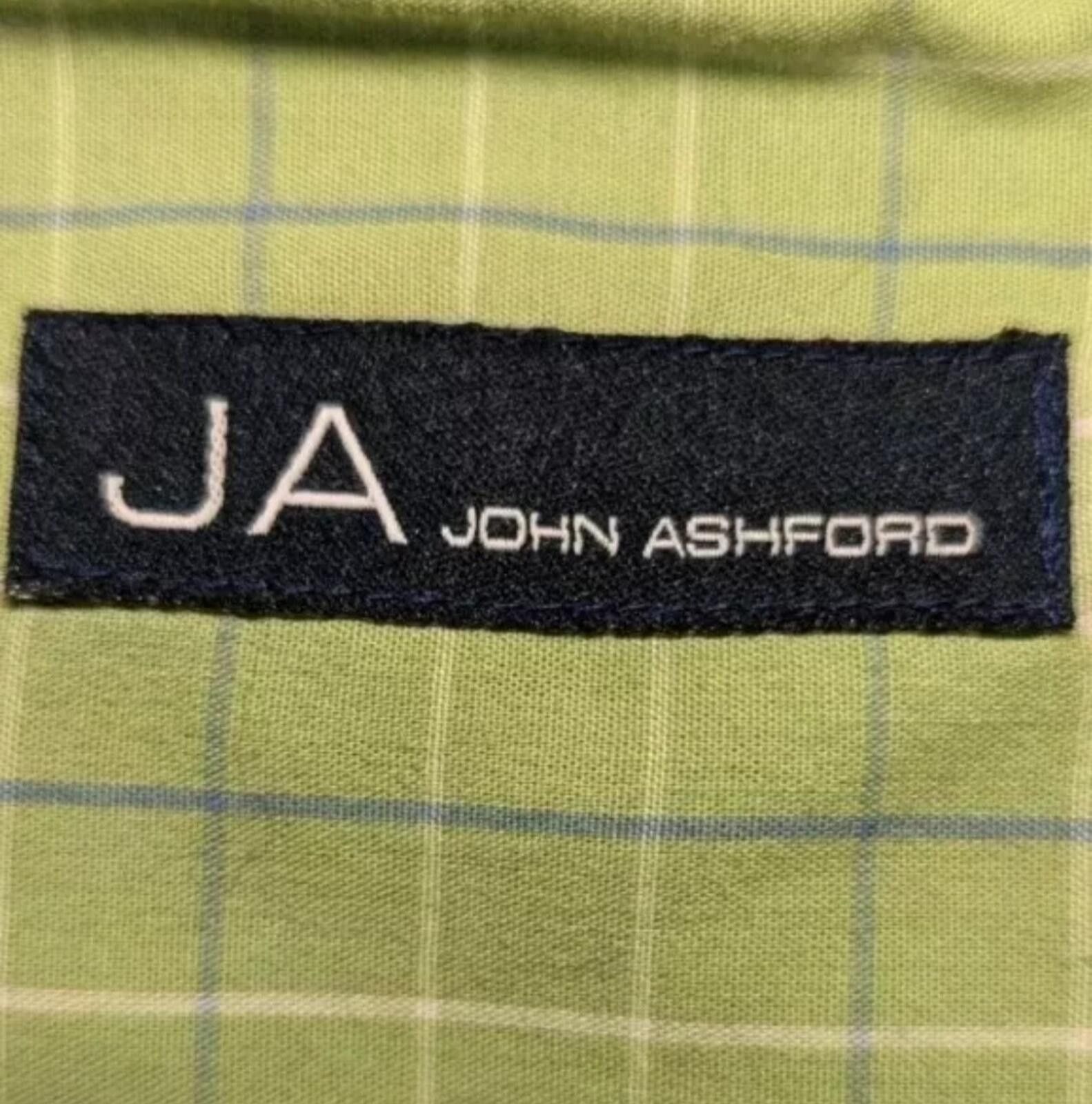 John Ashford Men's Size Large Green Blue PLAID Button Shirt Long Sleeve Size US L / EU 52-54 / 3 - 8 Thumbnail