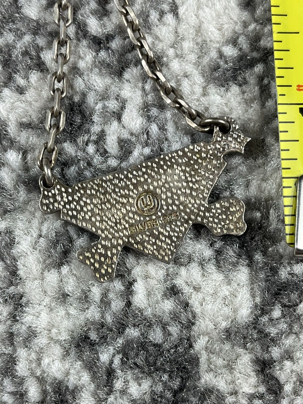 Undercover AW01 Undercover DAVF Diamond & Crossbones Silver Necklace Size ONE SIZE - 6 Thumbnail