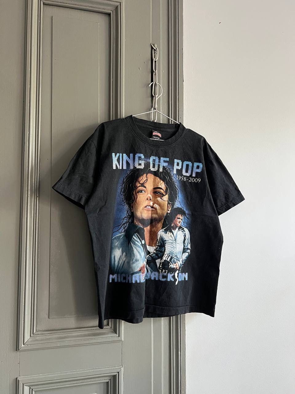 Band Tees Vintage Single Stitch 1958-2009 Michael Jackson King Of Pop Size US XL / EU 56 / 4 - 2 Thumbnail