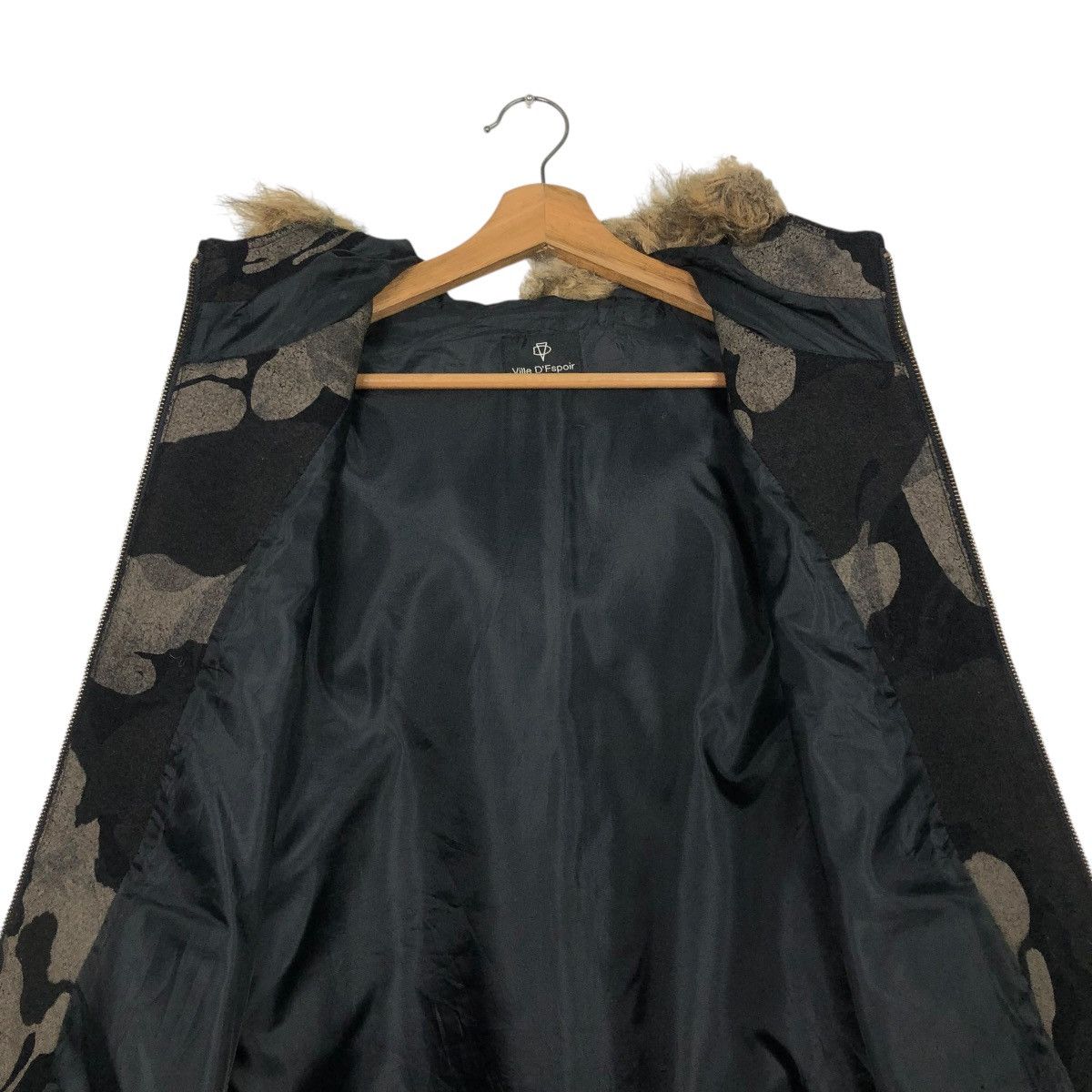 Vintage 🔥VINTAGE BOMBER JACKET VILLE D’ESPOIR CAMOUFLAGE MINK FUR Size US L / EU 52-54 / 3 - 17 Thumbnail