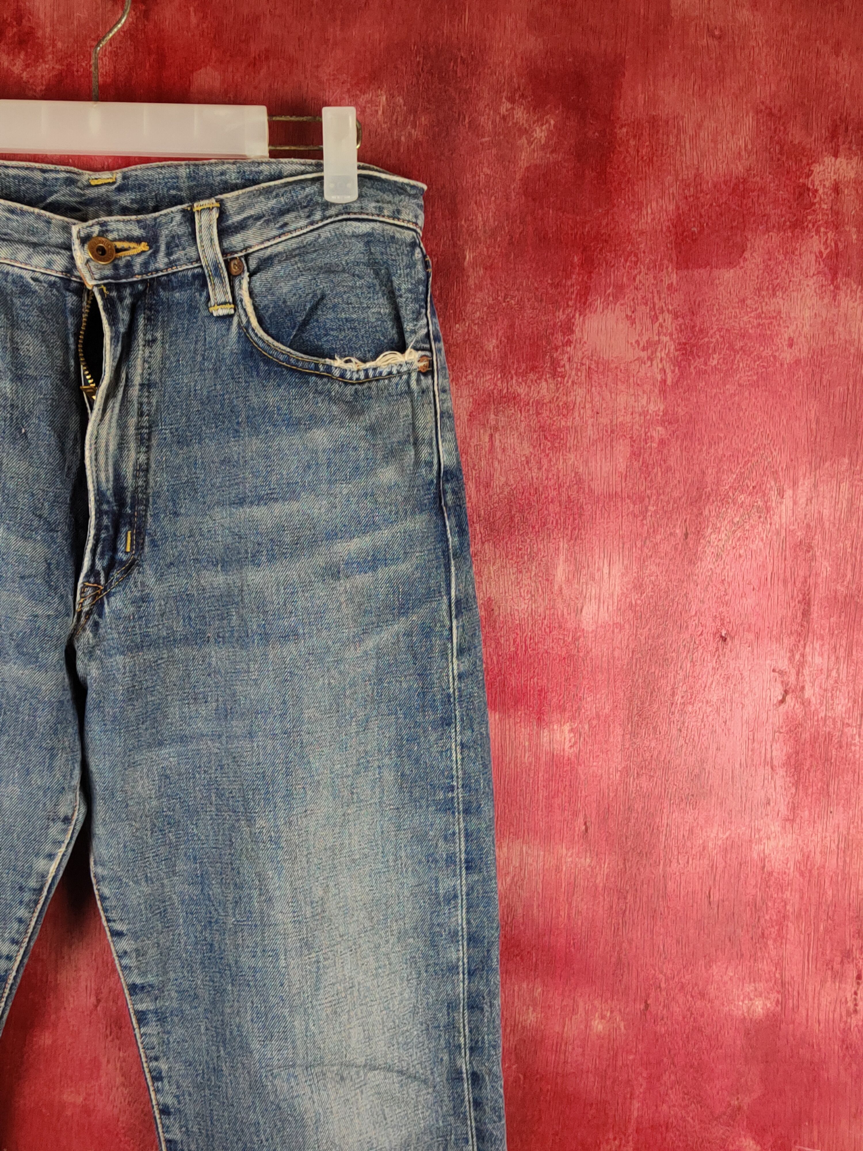 Edwin Edwin Blue Faded Distressed Ripped Jeans #S2330 Size US 30 / EU 46 - 4 Thumbnail