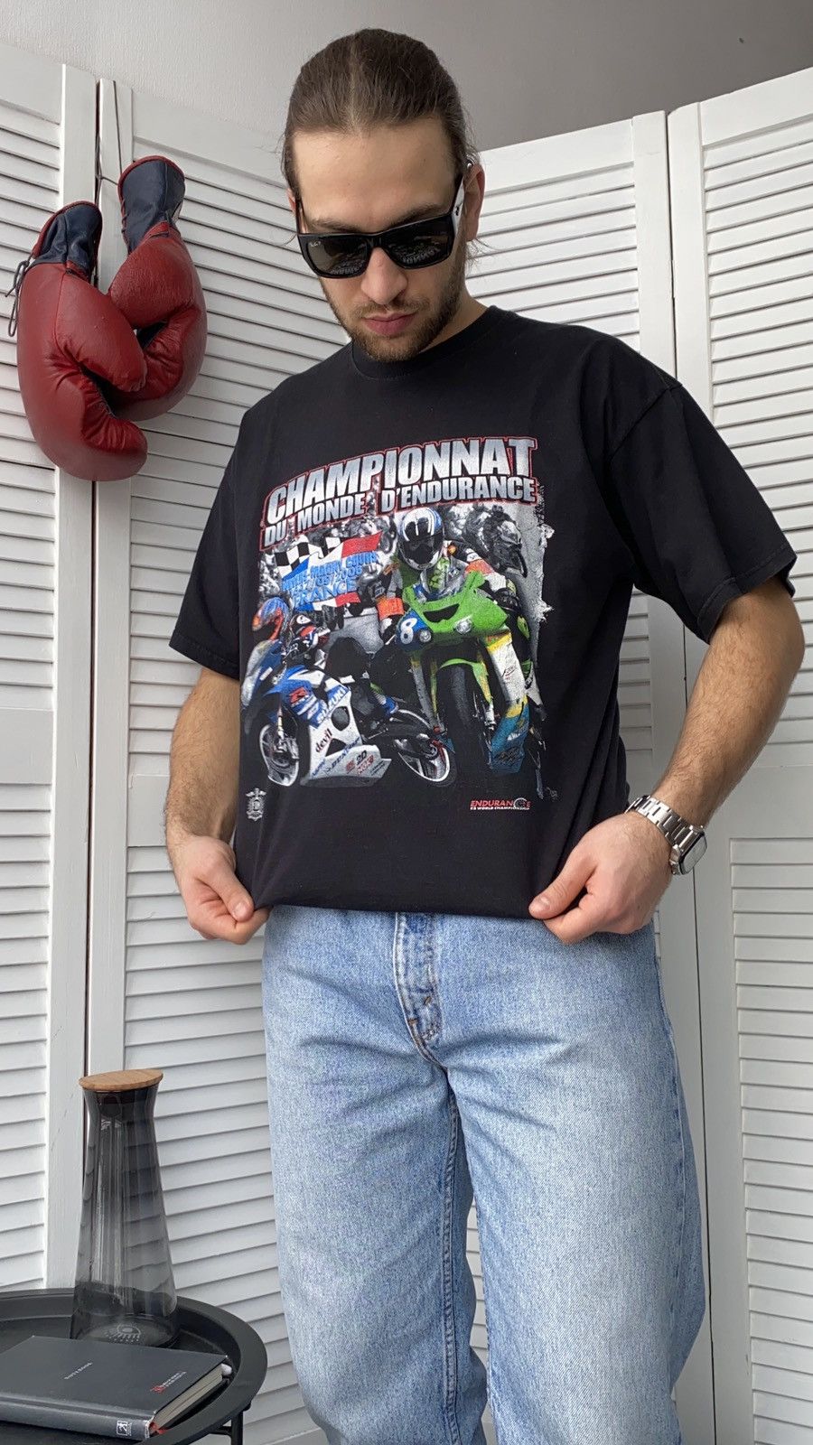Vintage Vintage 00s Suzuki Moto Racing Y2K Tee Shirt Size US L / EU 52-54 / 3 - 3 Thumbnail