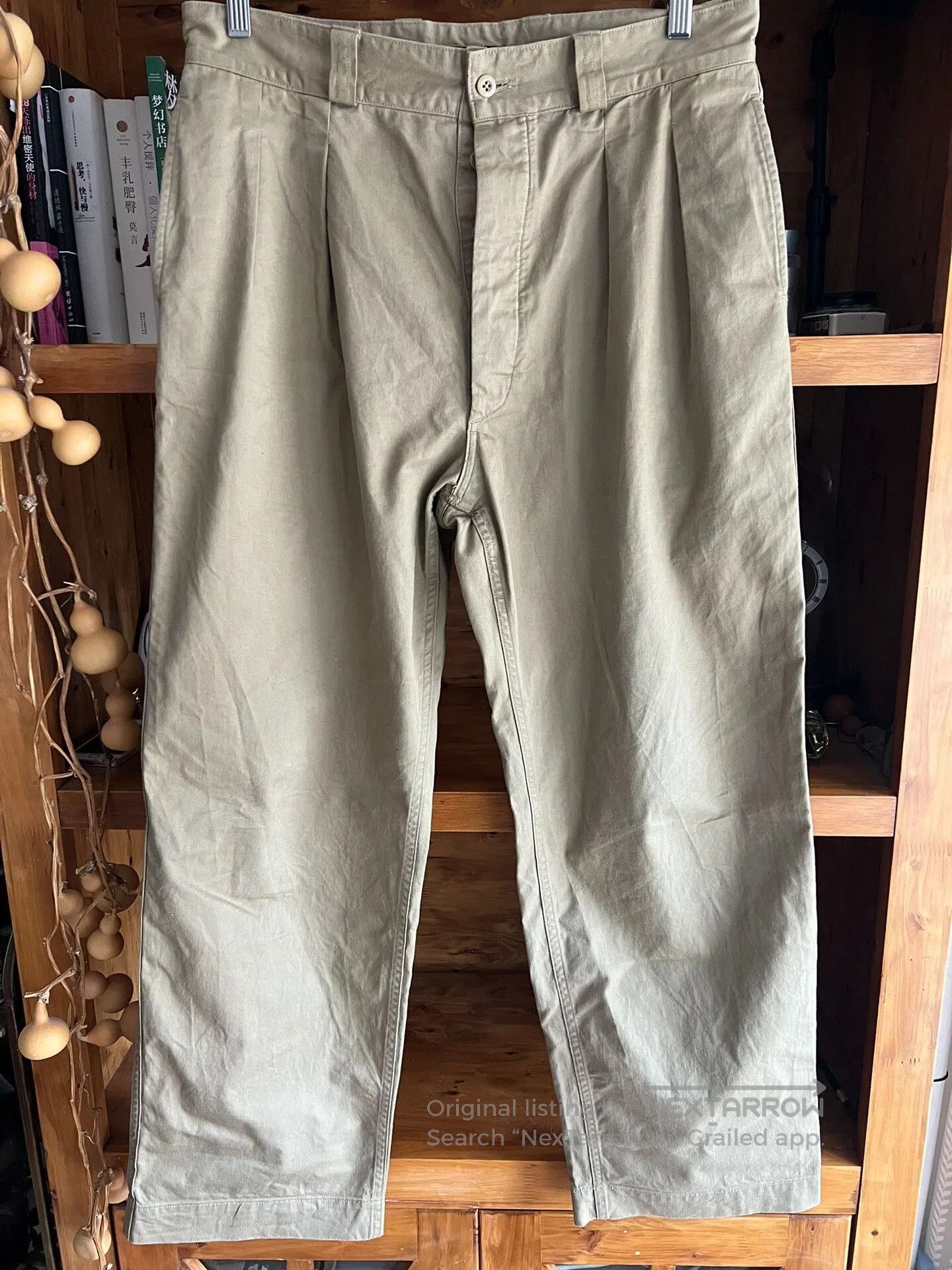 Japanese Brand vintage khaki officer pants by Vontade. Size US 36 / EU 52 - 1 Thumbnail