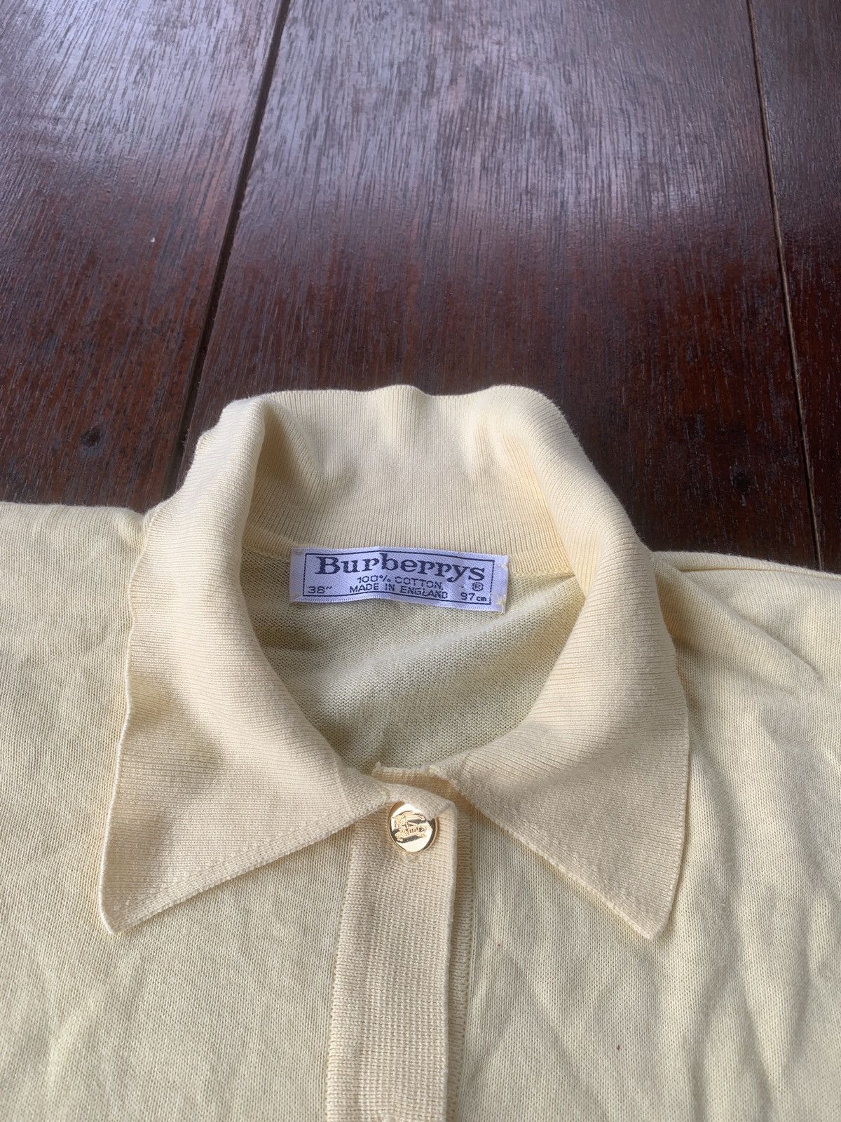 Burberry × Vintage Vintage Burberry England knitted buttons up blouse Size M / US 6-8 / IT 42-44 - 4 Thumbnail