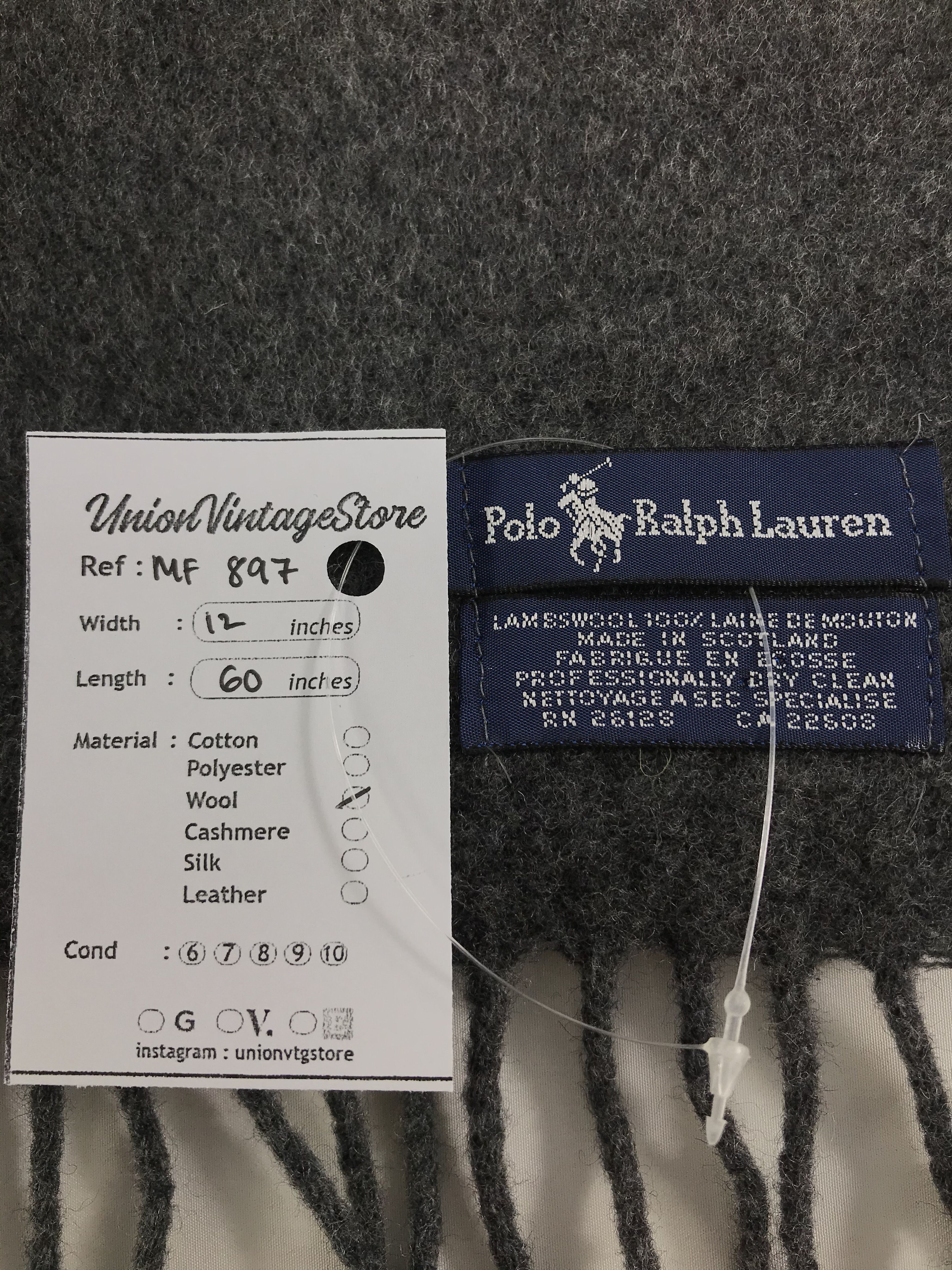Polo Ralph Lauren Vintage Polo Ralph Lauren Scarf/Muffler/Neckwear MF897 Size ONE SIZE - 5 Thumbnail
