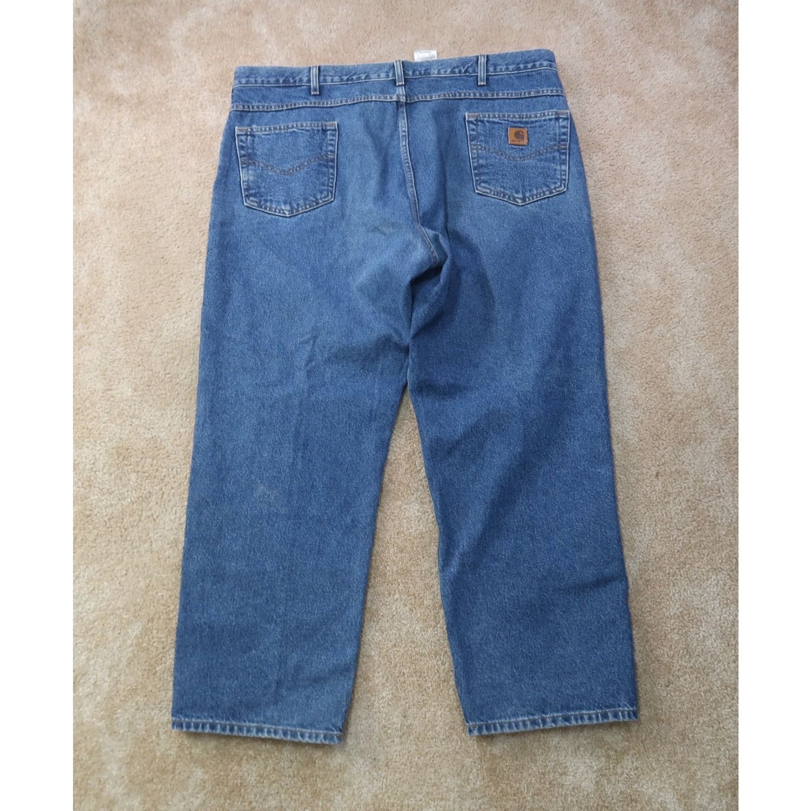 Carhartt VINTAGE Carhartt Jeans Men 44x30 Blue Denim Relaxed 5-Pocket Straight Vintage Grunge 80s 90s American Rock Mens Size US 44 / EU 60 - 6 Thumbnail