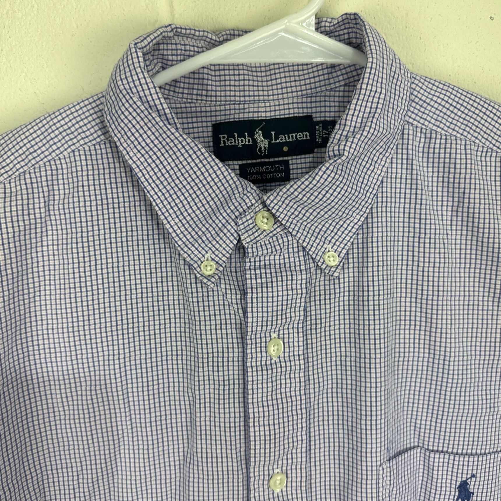 Polo Ralph Lauren Polo Ralph Lauren Long Sleeve Shirt Men's Yarmouth Oxford Button Down Check 17 Multicolor Regular Chest 54" Pony Logo Embroidered Barrel Cuff Size US XL / EU 56 / 4 - 3 Thumbnail