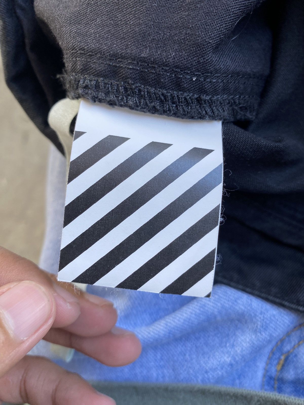Off-White Off-White OW Belted Chino Black Pants Size US 33 - 6 Thumbnail