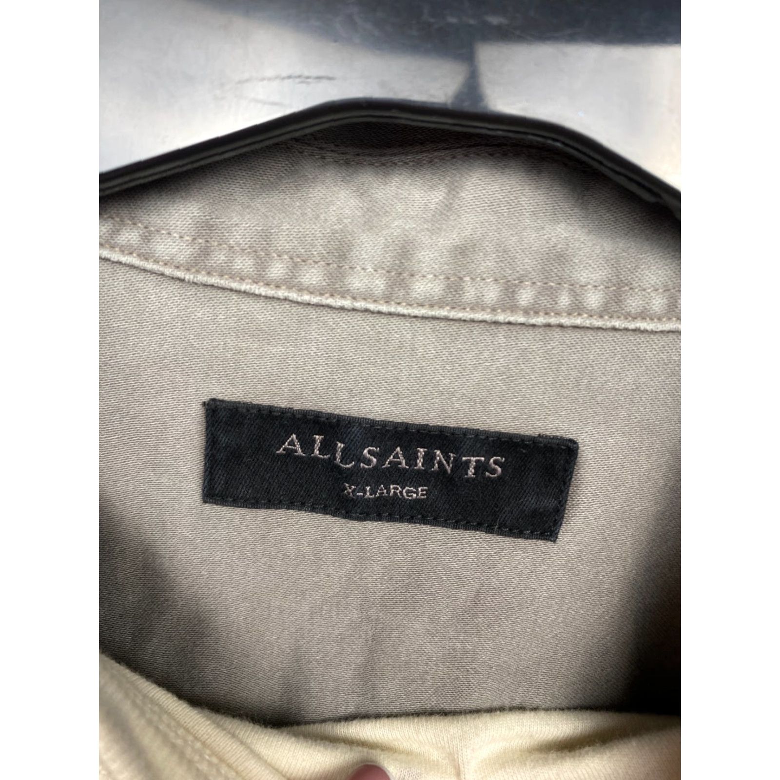 Allsaints AllSaints Firebase Shirt Jacket XL Gray Mens Windbreaker Overshirt Shirt Jacket XL Gray Size US XL / EU 56 / 4 - 3 Thumbnail