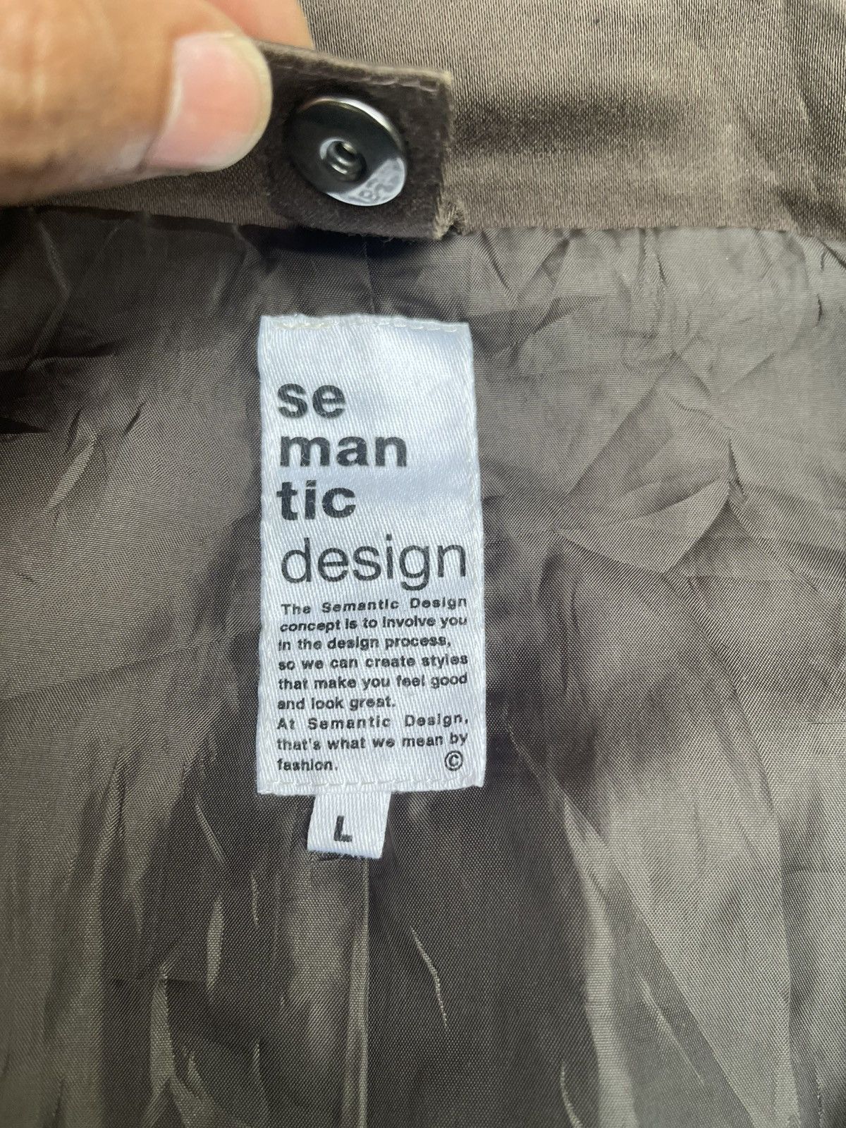 semanticdesign Semantic Design Multi-Pocket Utility Jacket Tanged L Fits M Size US M / EU 48-50 / 2 - 3 Thumbnail