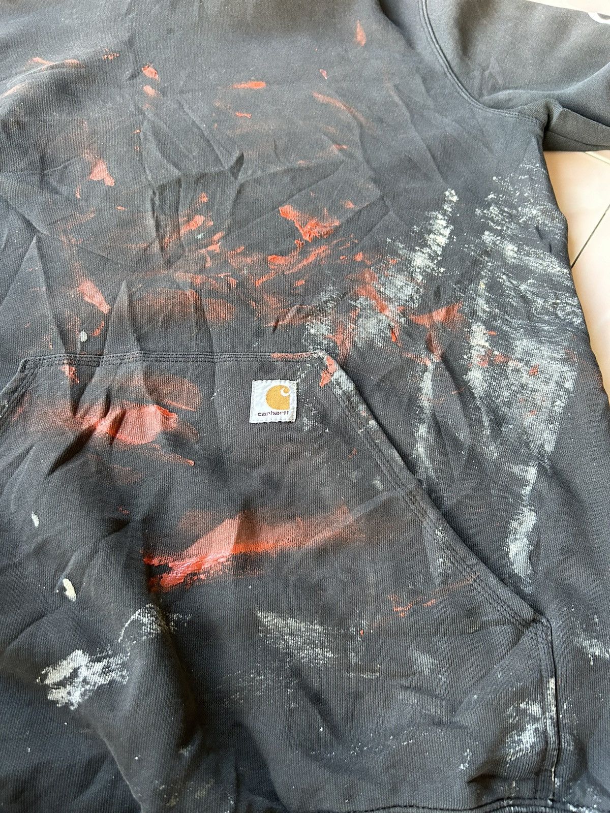Carhartt × Vintage Carhartt Paints Splattered Pull Over Hoodie Size US L / EU 52-54 / 3 - 8 Thumbnail