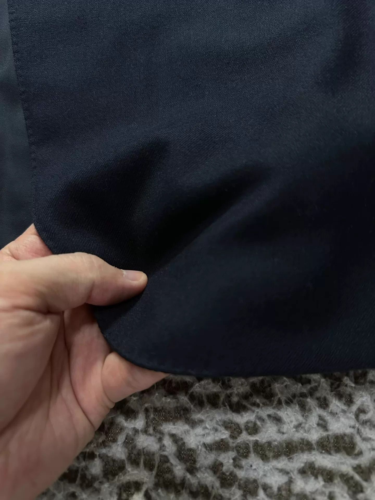 Ermenegildo Zegna Ermenegildo Zegna Su Misura Cashmere Flannel Suit Navy Size 54R - 5 Thumbnail
