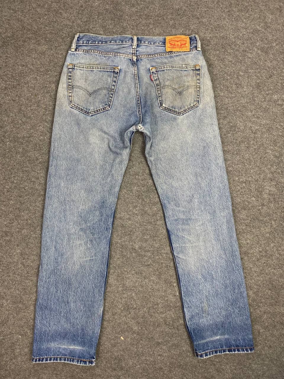 Levi's levis 505 relaxed fit distressed denim nice design Size US 36 / EU 52 - 2 Thumbnail