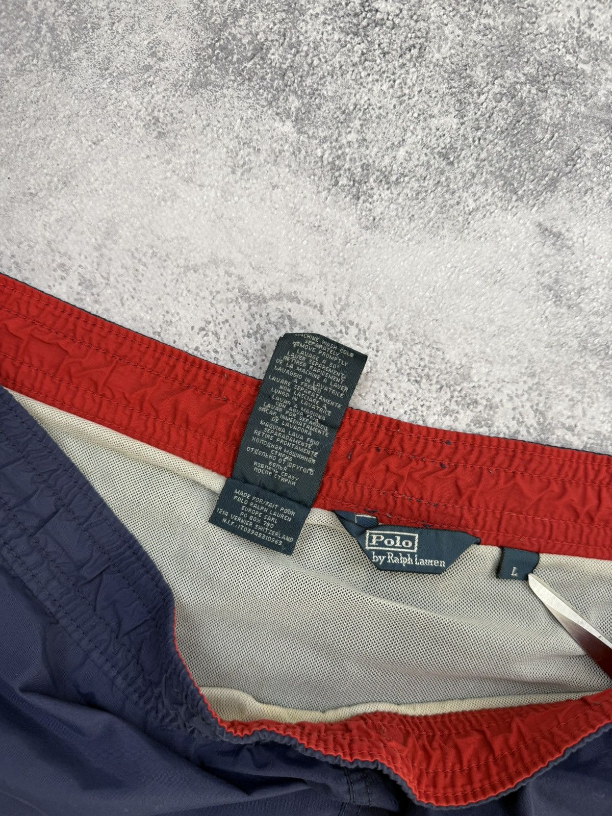 Polo Ralph Lauren Vintage Polo Ralph Lauren Nylon Swimming Shorts Y2K Size US 34 / EU 50 - 11 Thumbnail