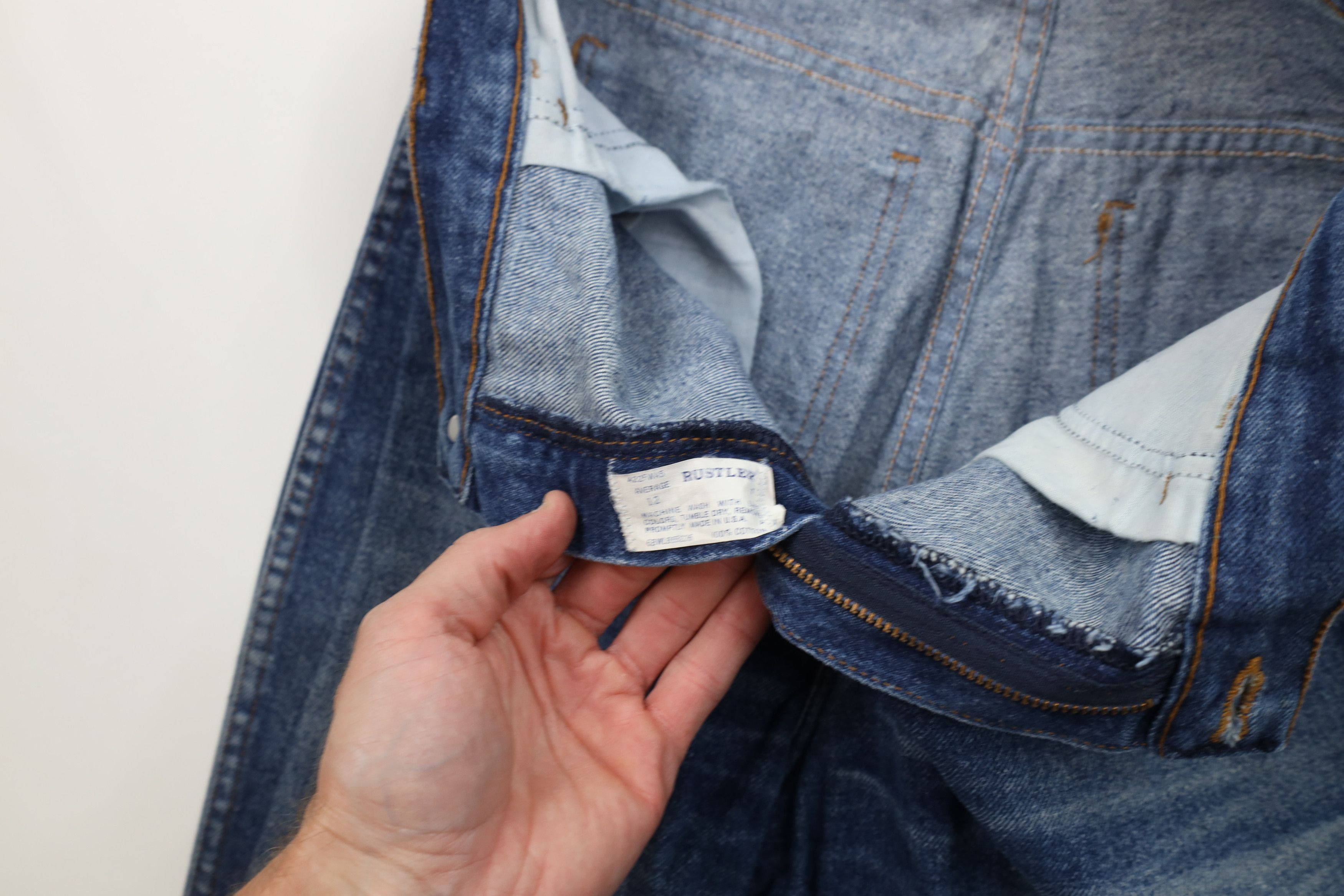 Vintage Vintage 80s 90s Streetwear Western Straight Leg Jeans Size 34" / US 12 / IT 48 - 9 Thumbnail