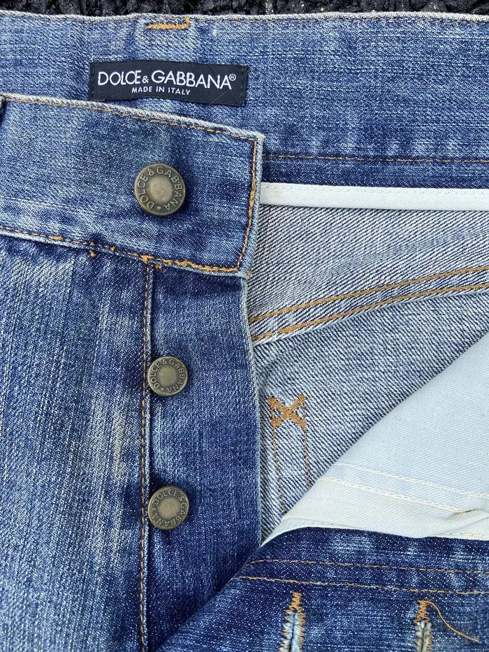Designer × Dolce & Gabbana DISTRESS DOLCE & GABBANA JEANS Size US 34 / EU 50 - 4 Thumbnail