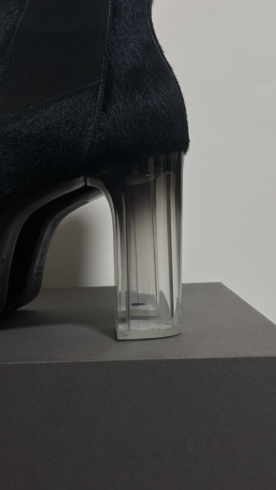 Rick Owens 1/14 Ponyhair Grilled Kiss Boots