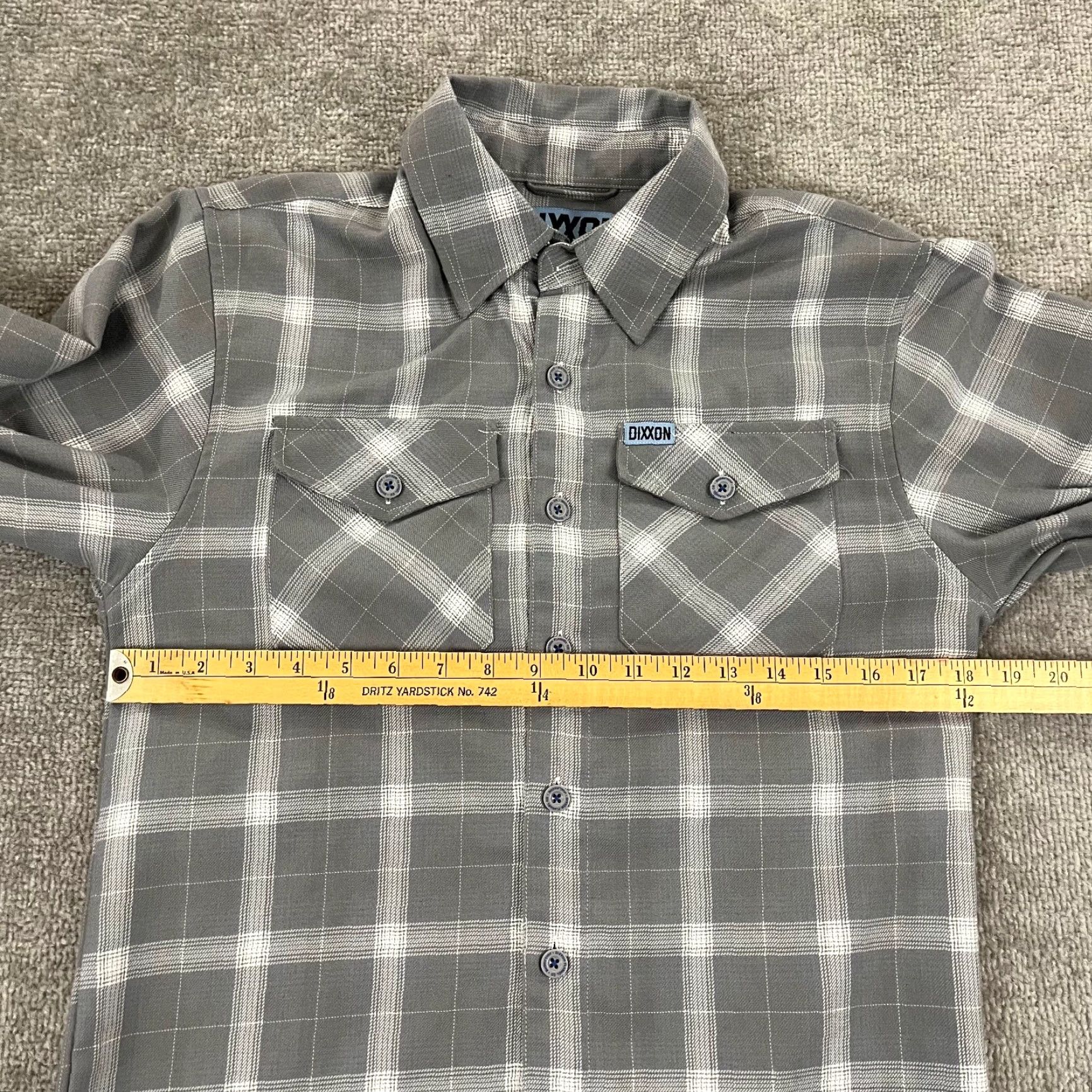 Avalanche VINTAGE DIXXON Shirt Mens XS Gray White Plaid AVALANCHE Flannel Button Up Long Sleeve Size US XS / EU 42 / 0 - 6 Thumbnail