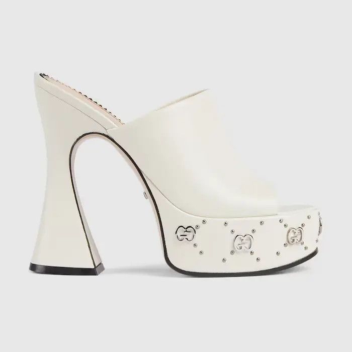 o1s1wg110425 Platform Slides Sandals in Off White