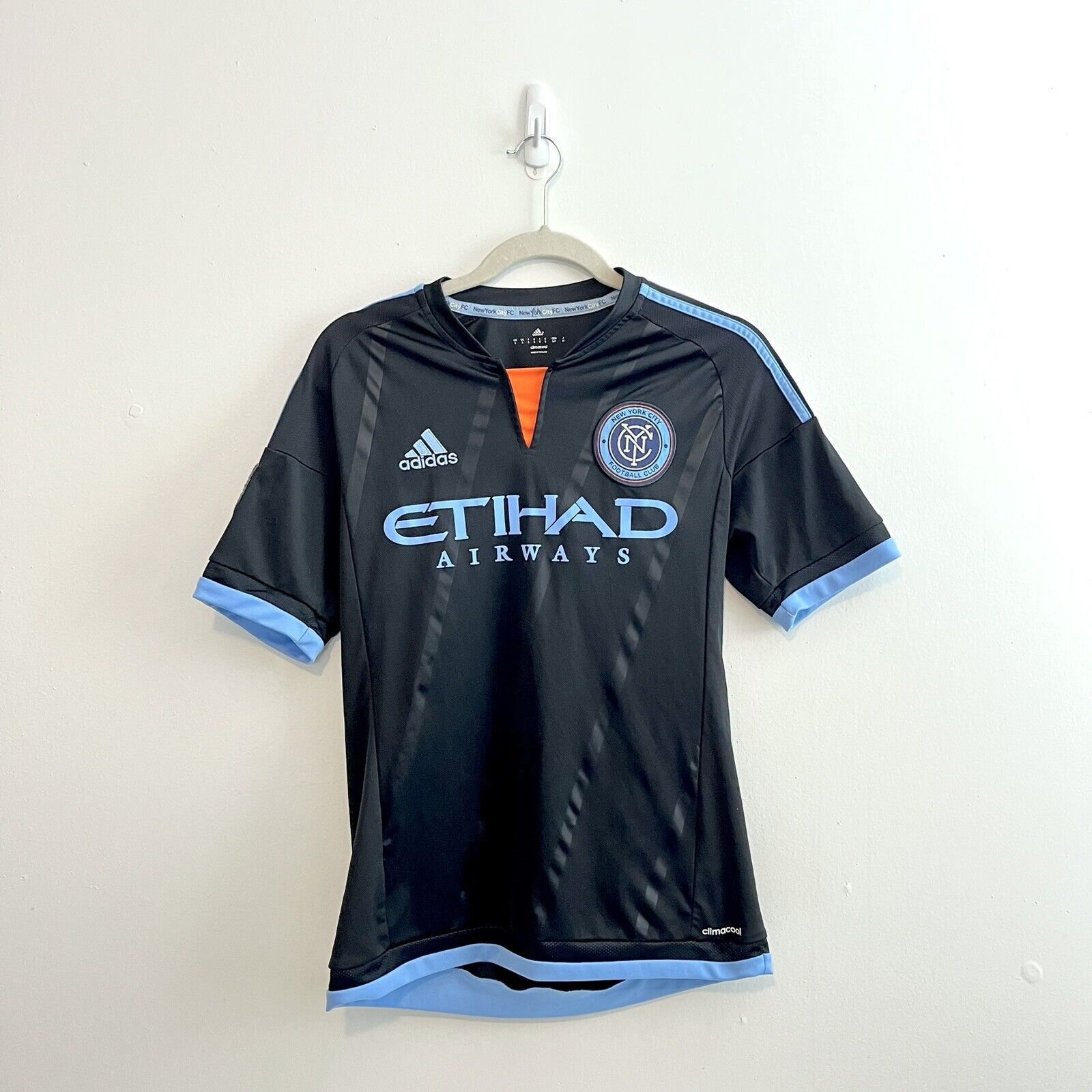Adidas 2015 New York City FC NYCFC Inaugural Season Adidas Jersey Size US S / EU 44-46 / 1 - 1 Thumbnail
